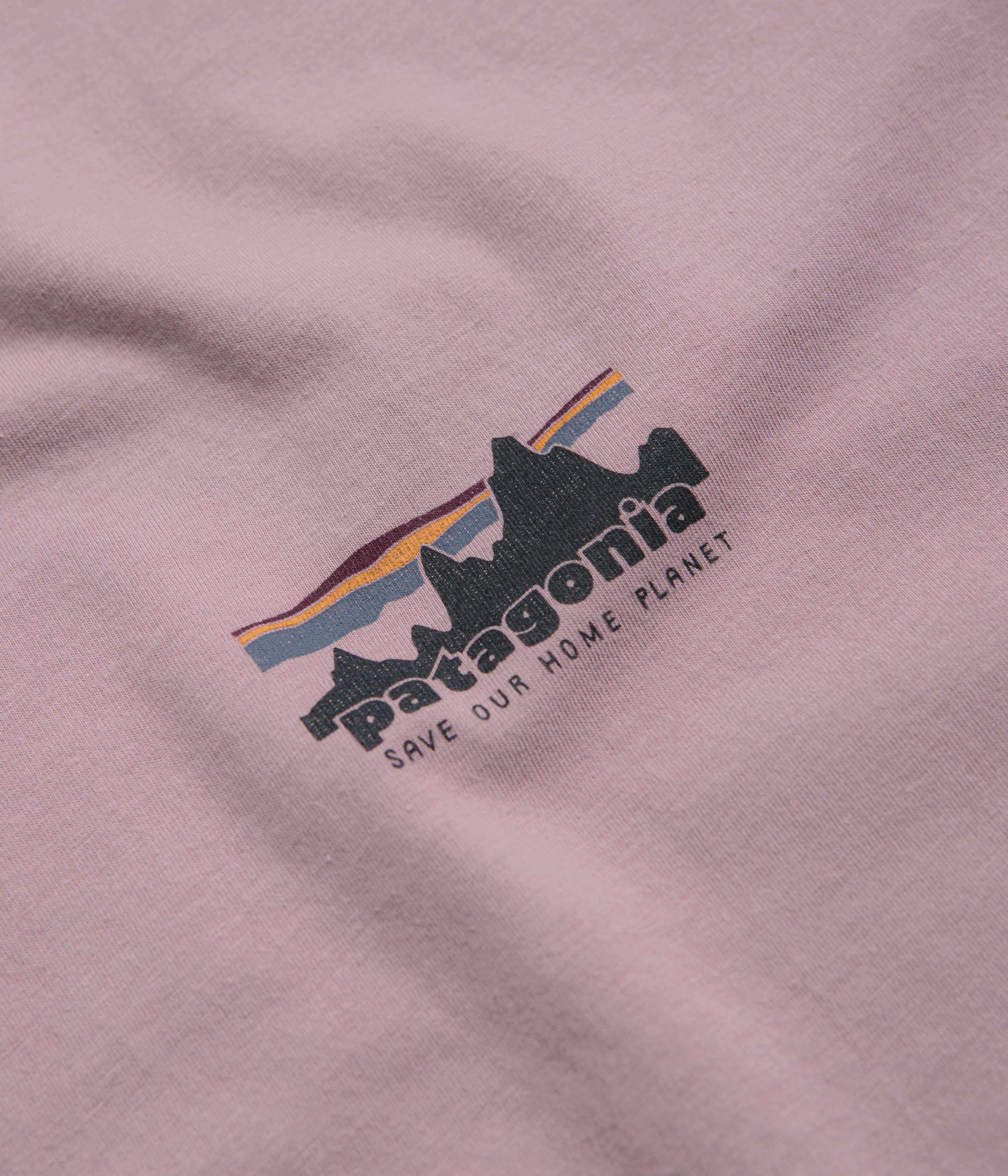 Patagonia 73 Skyline Organic T-Shirt - Stormy Mauve - Image 3