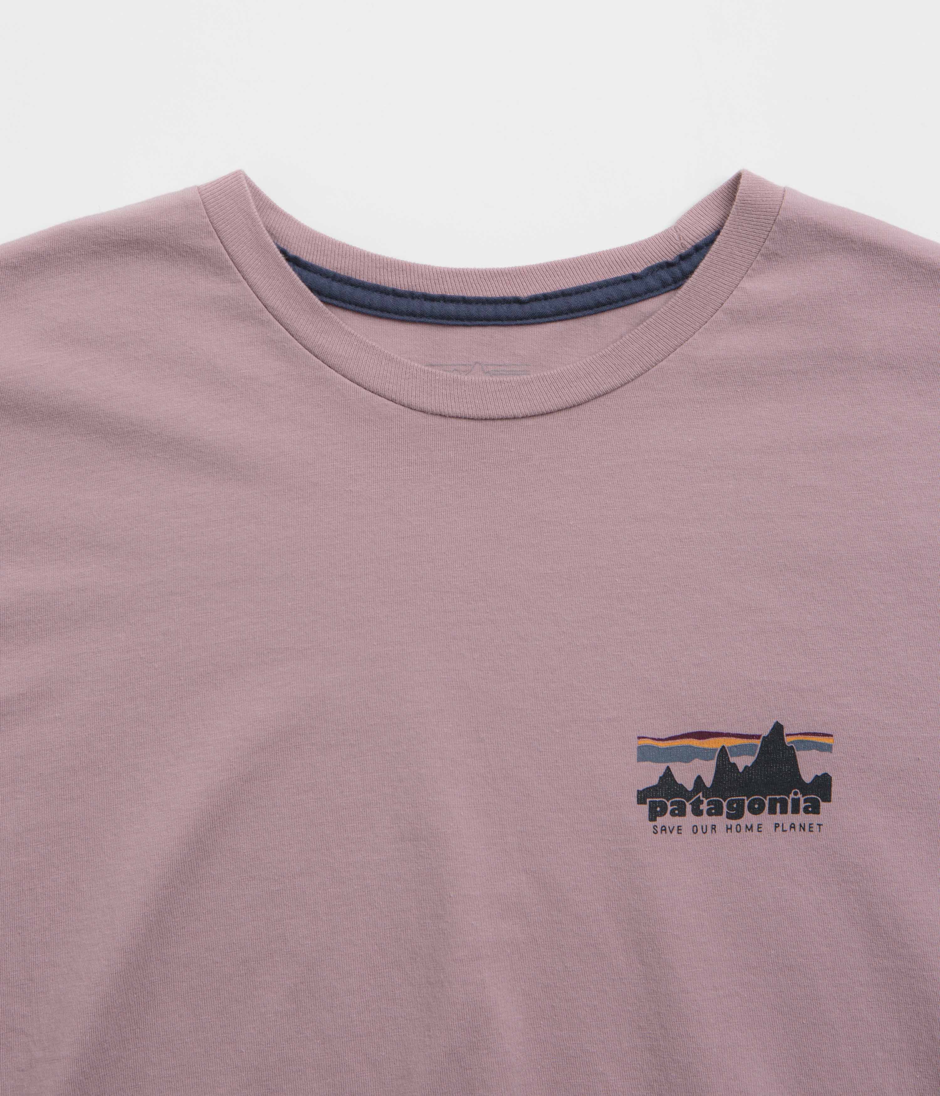 Patagonia 73 Skyline Organic T-Shirt - Stormy Mauve - Image 4
