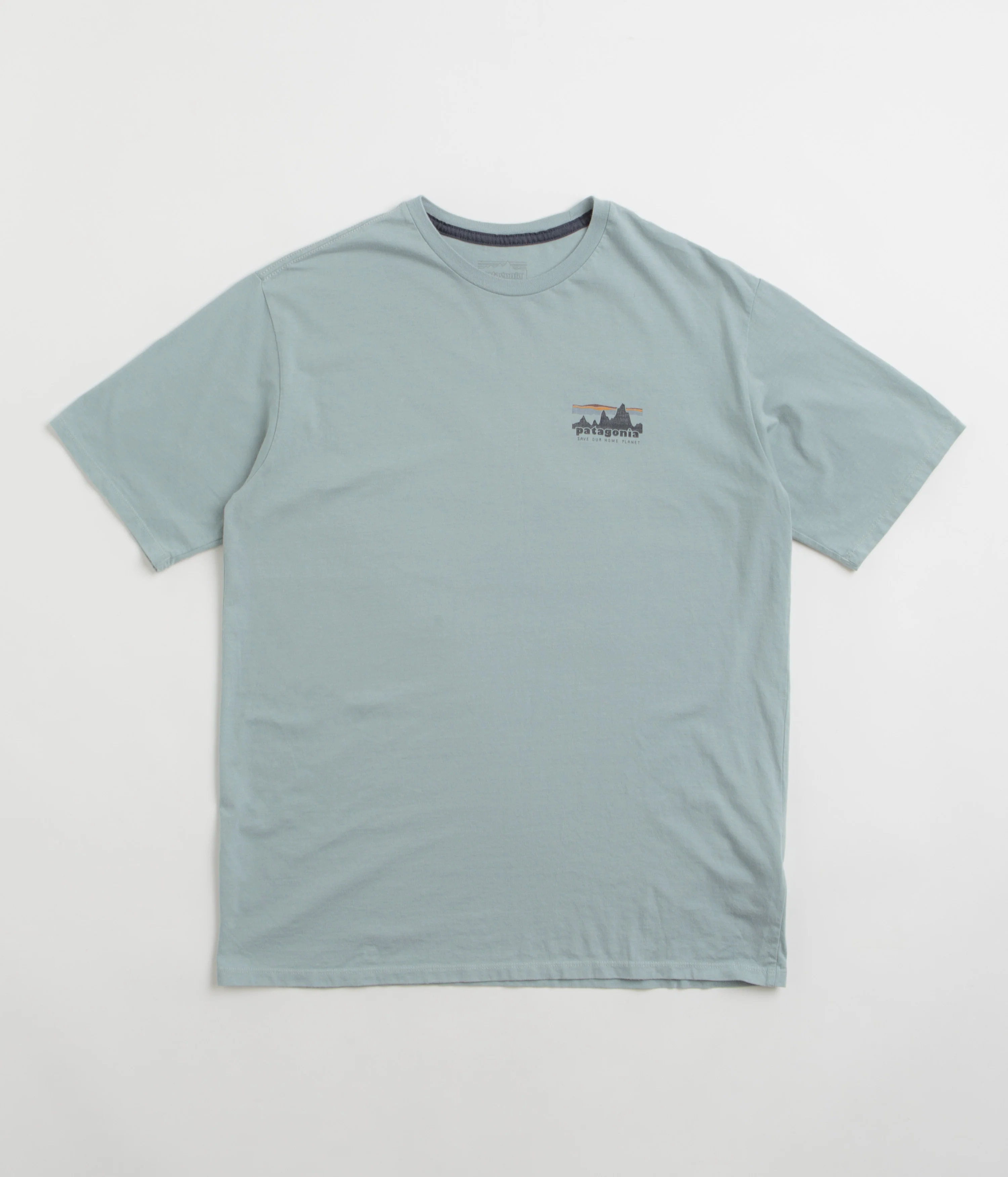 Patagonia 73 Skyline Organic T-Shirt - Thermal Blue - Image 2