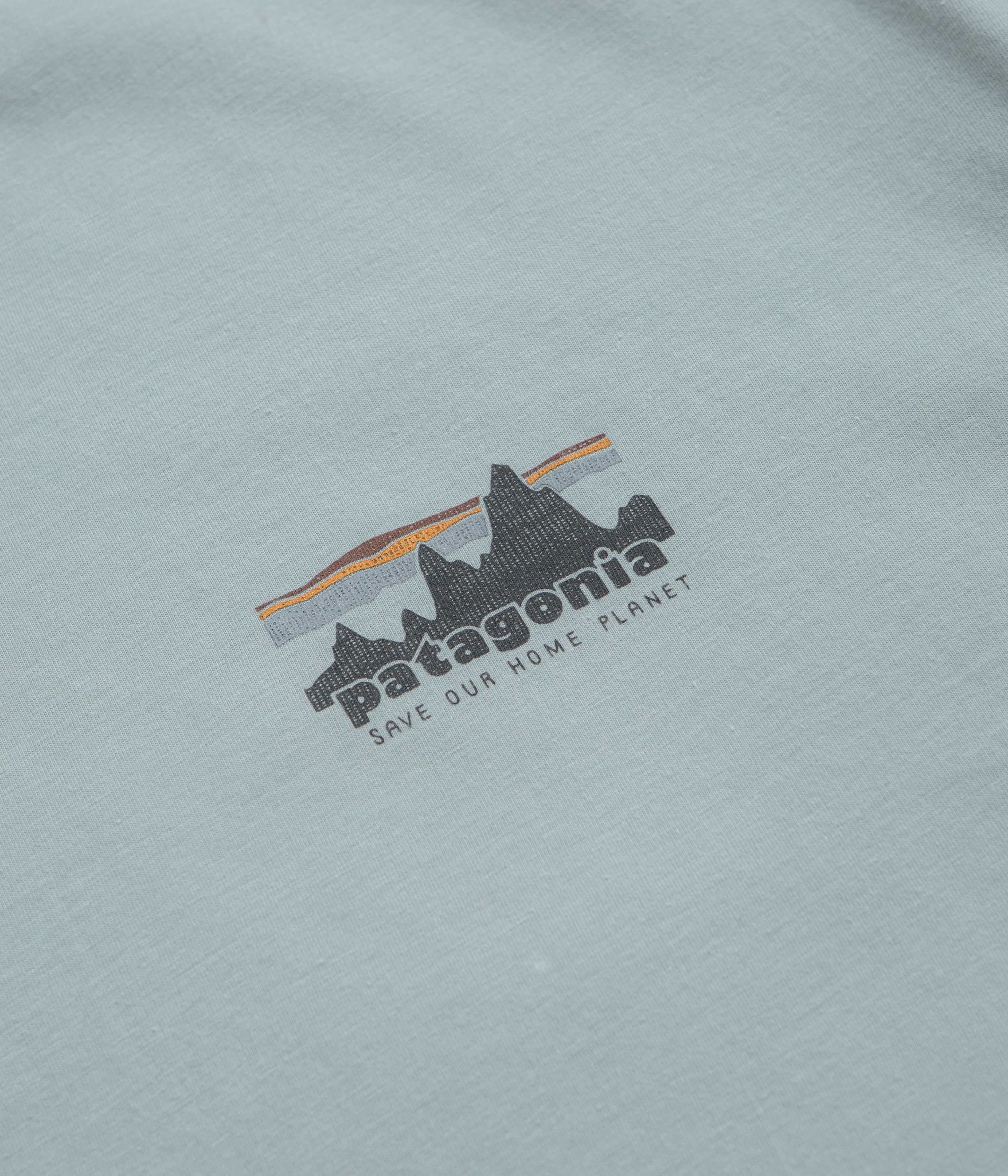 Patagonia 73 Skyline Organic T-Shirt - Thermal Blue - Image 4