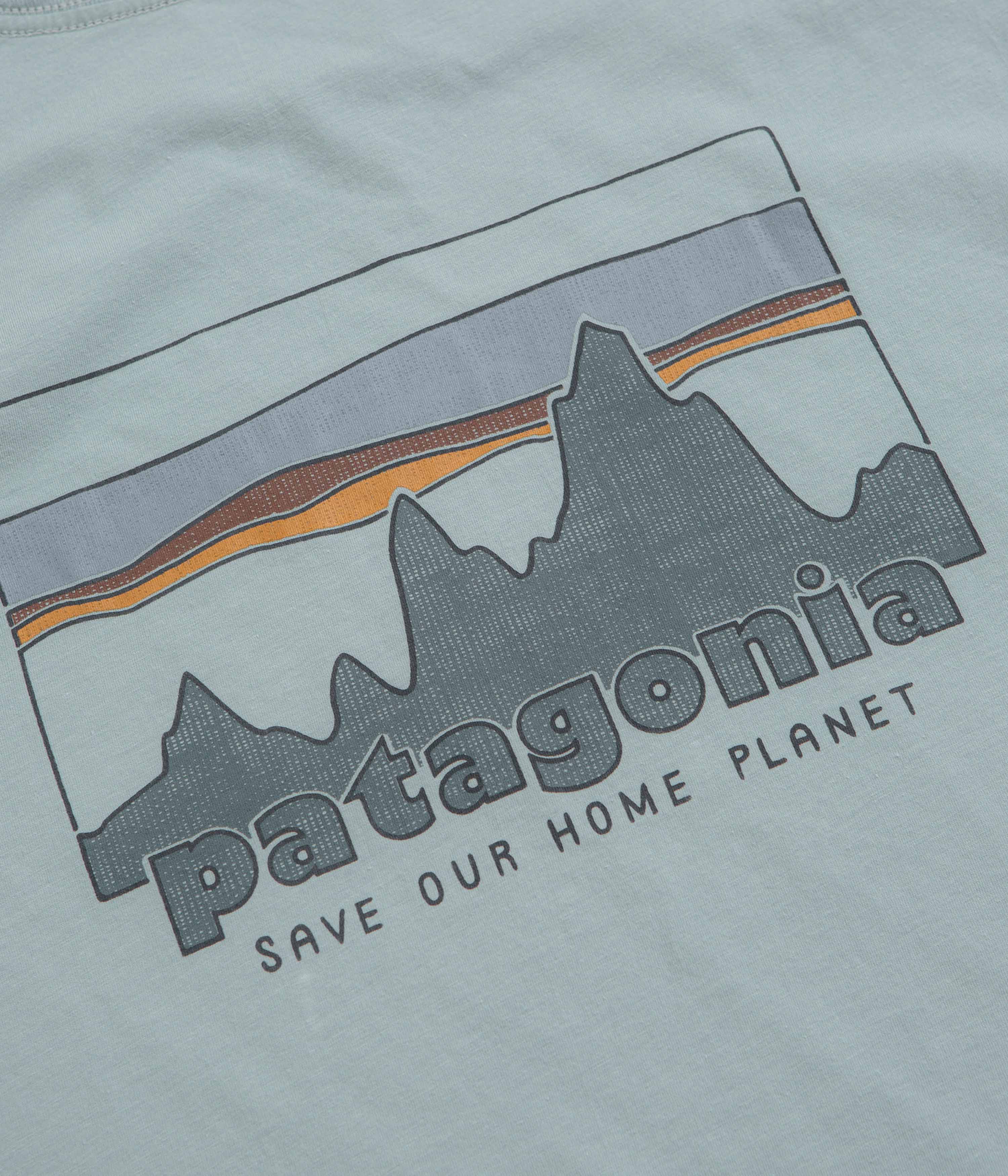Patagonia 73 Skyline Organic T-Shirt - Thermal Blue - Image 5