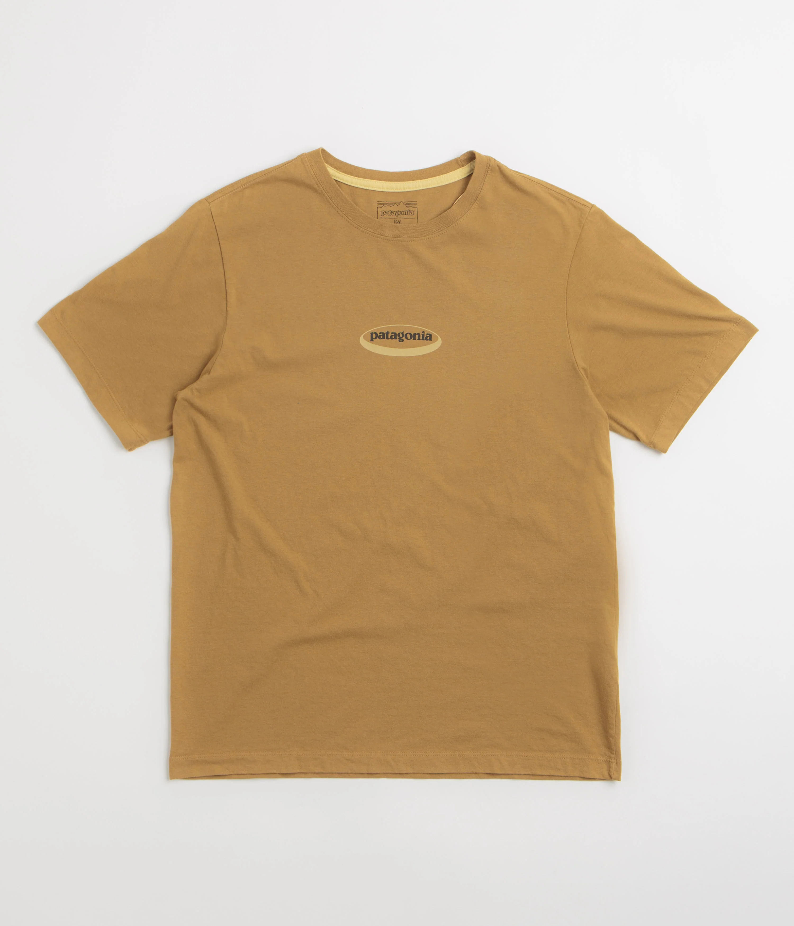 Patagonia 95 Oval Logo T-Shirt - Bobcat Brown: Sunshine