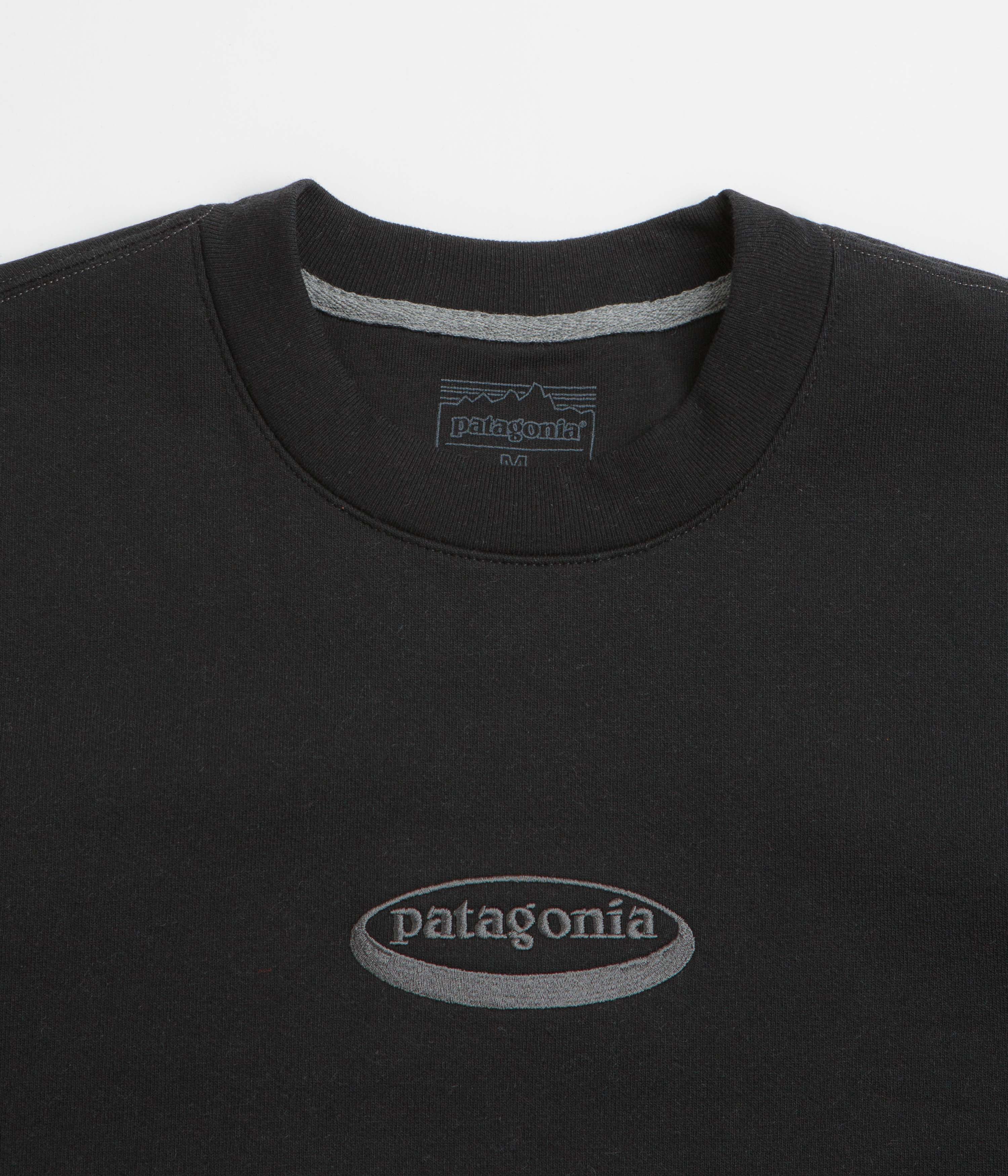 Patagonia 95 Oval Logo Uprisal Crewneck Sweatshirt - Black - Image 2