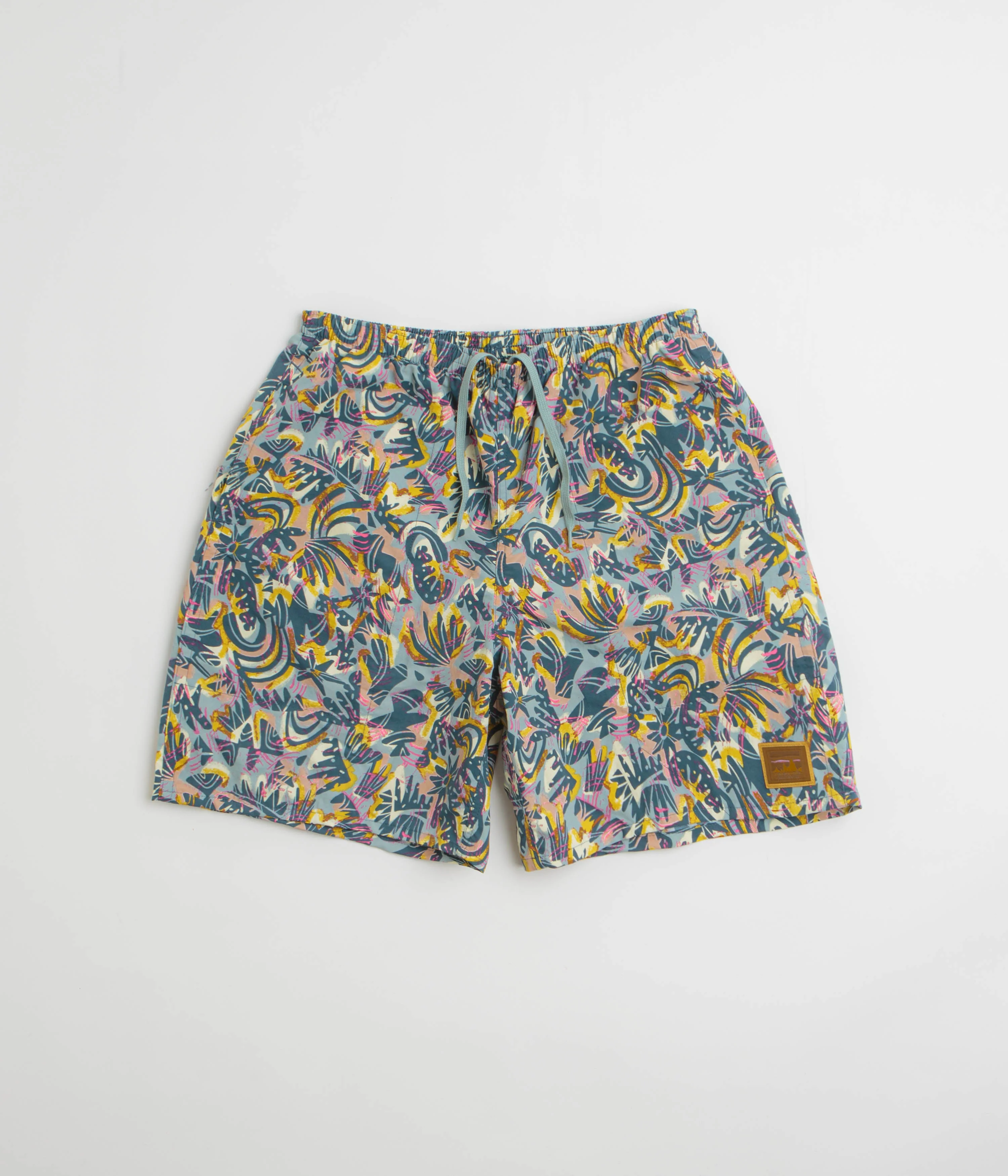 Patagonia Baggies Longs 7" Shorts - Wild Botanist: Tidal Teal