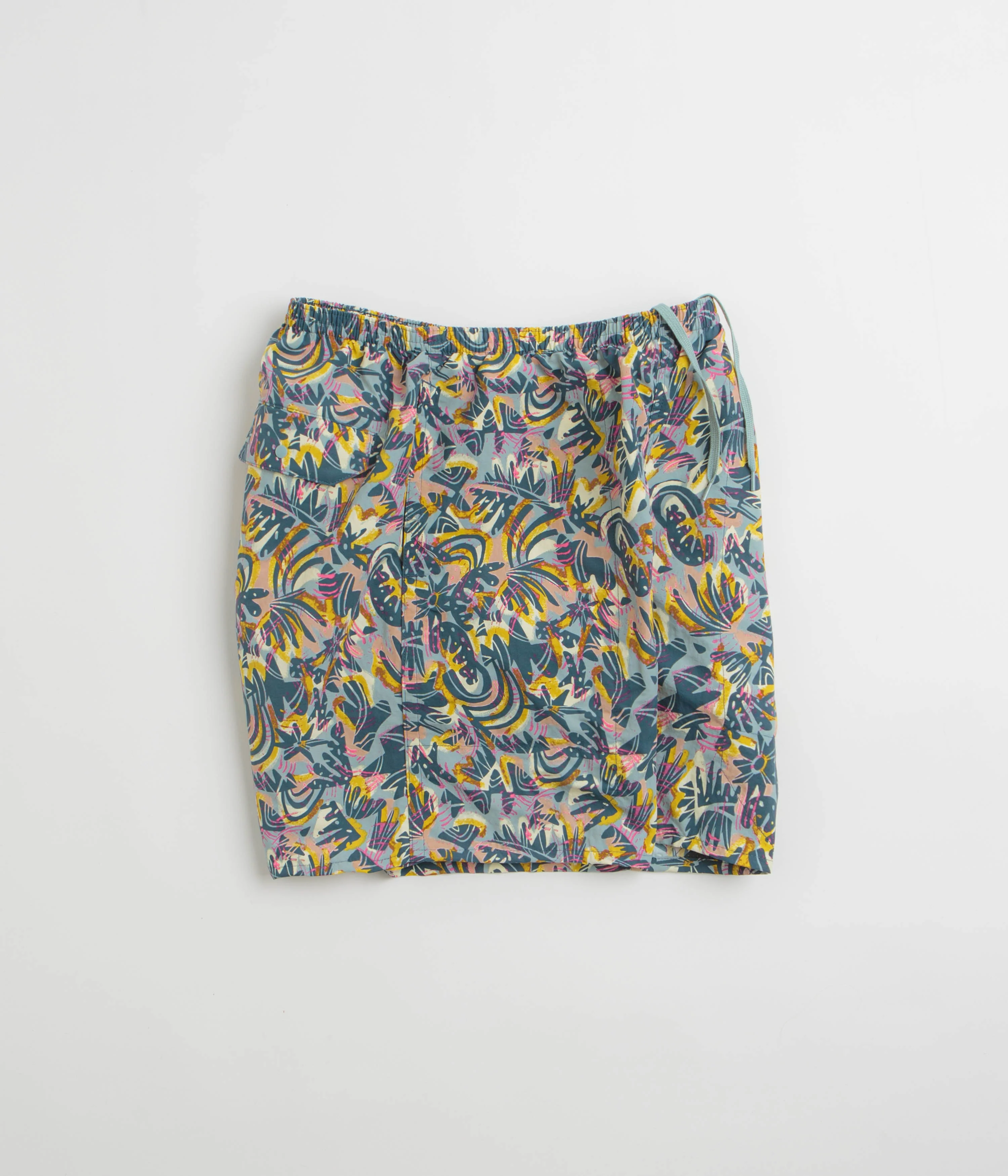 Patagonia Baggies Longs 7" Shorts - Wild Botanist: Tidal Teal - Image 2