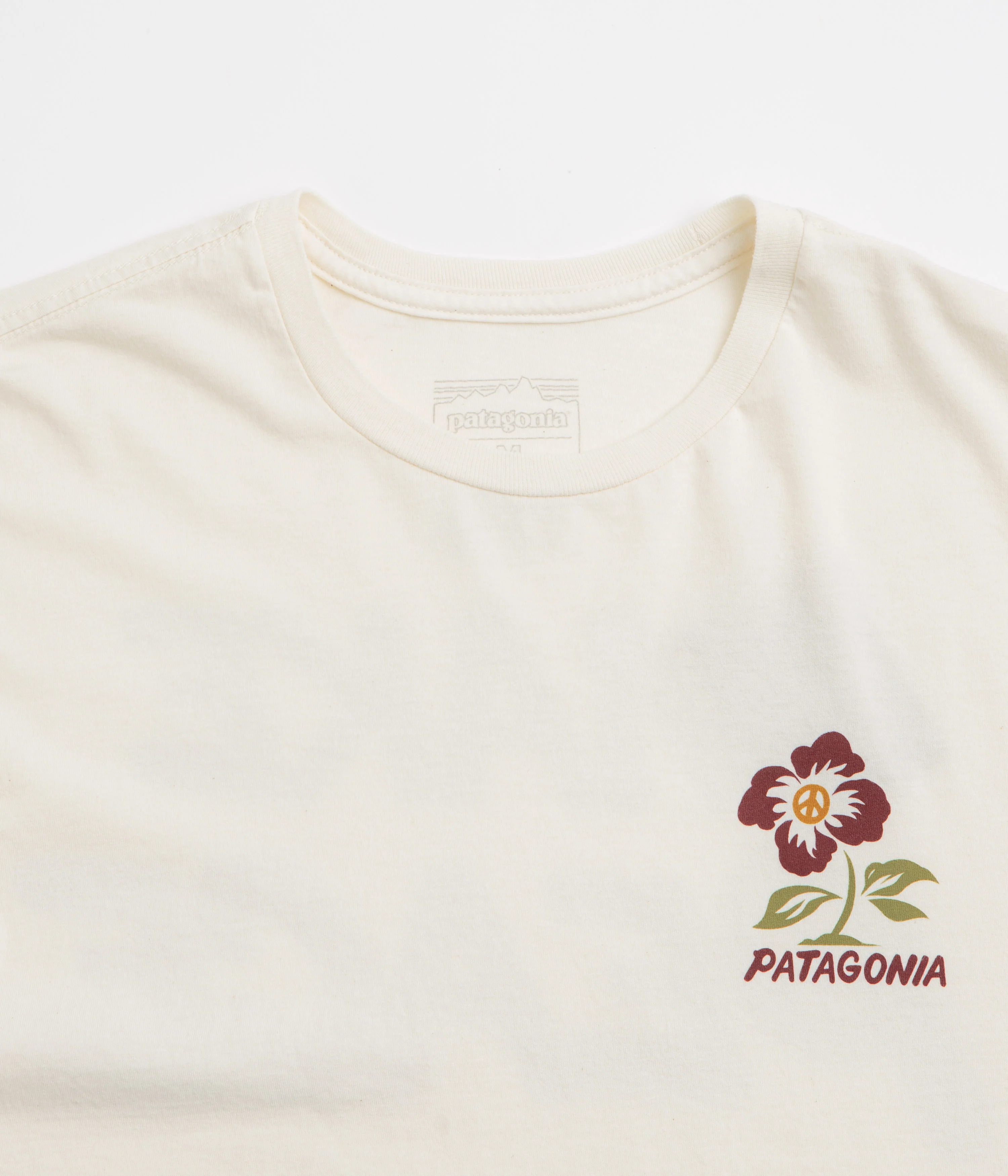 Patagonia Balance Organic T-Shirt - Peace Seeds: Undyed Natural - Image 3