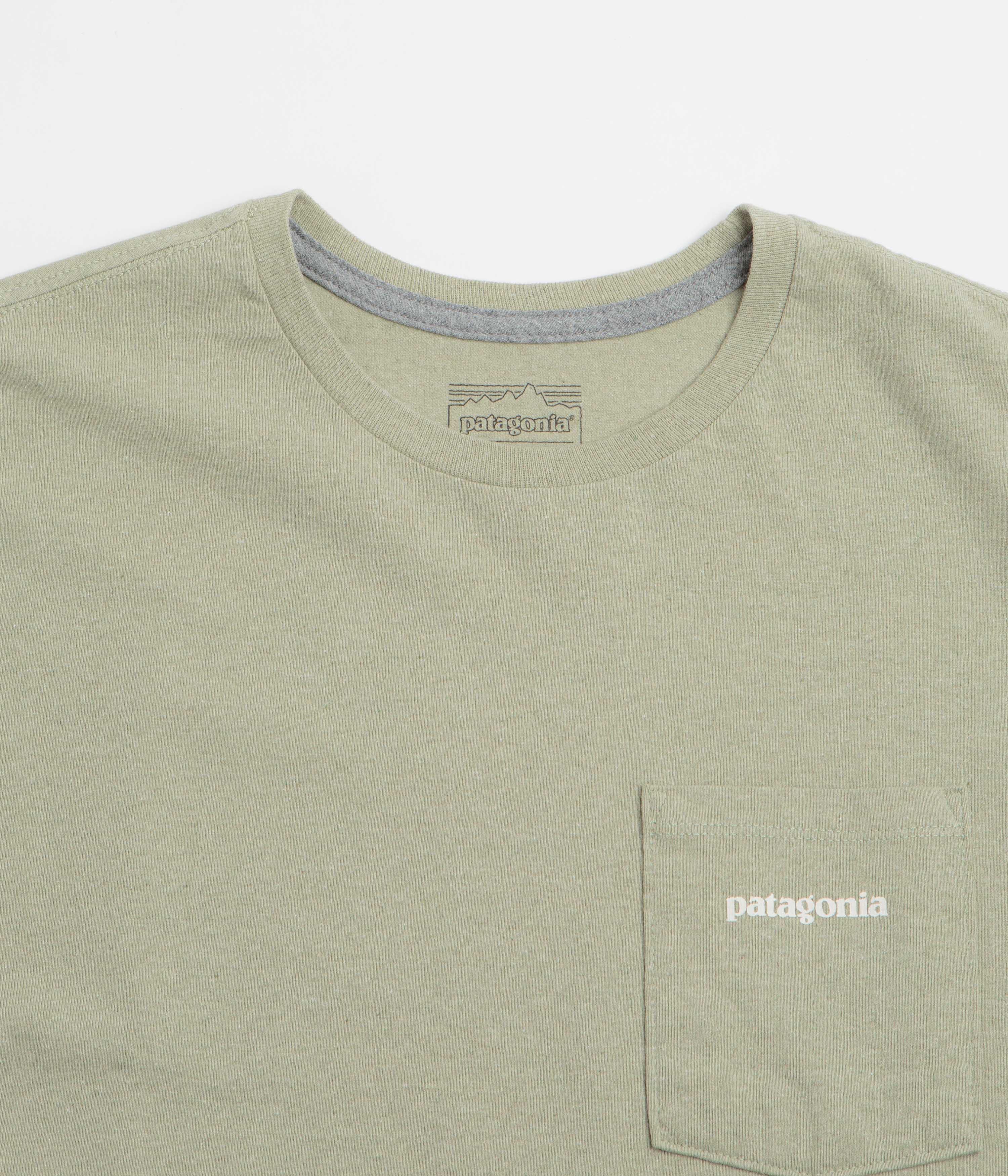 Patagonia Boardshort Logo Pocket Responsibili-Tee T-Shirt - Gumtree Green - Image 3