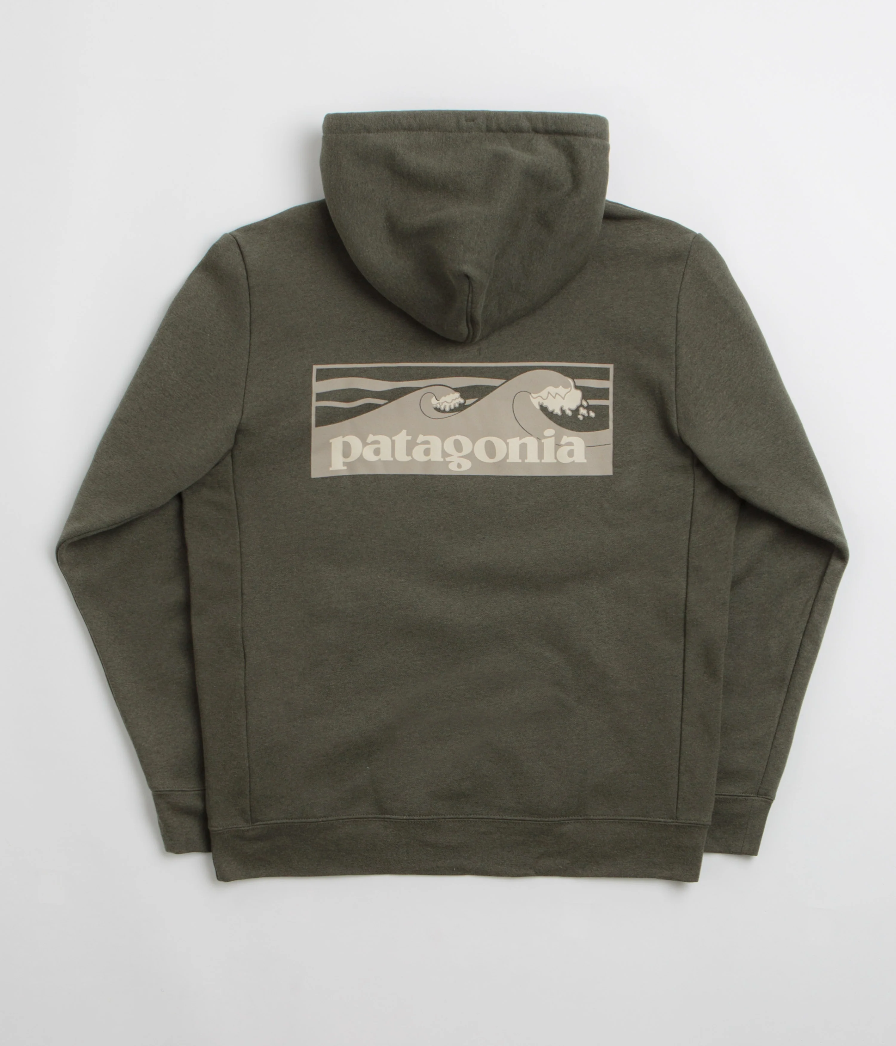 Patagonia Boardshort Logo Uprisal Hoodie - Basin Green