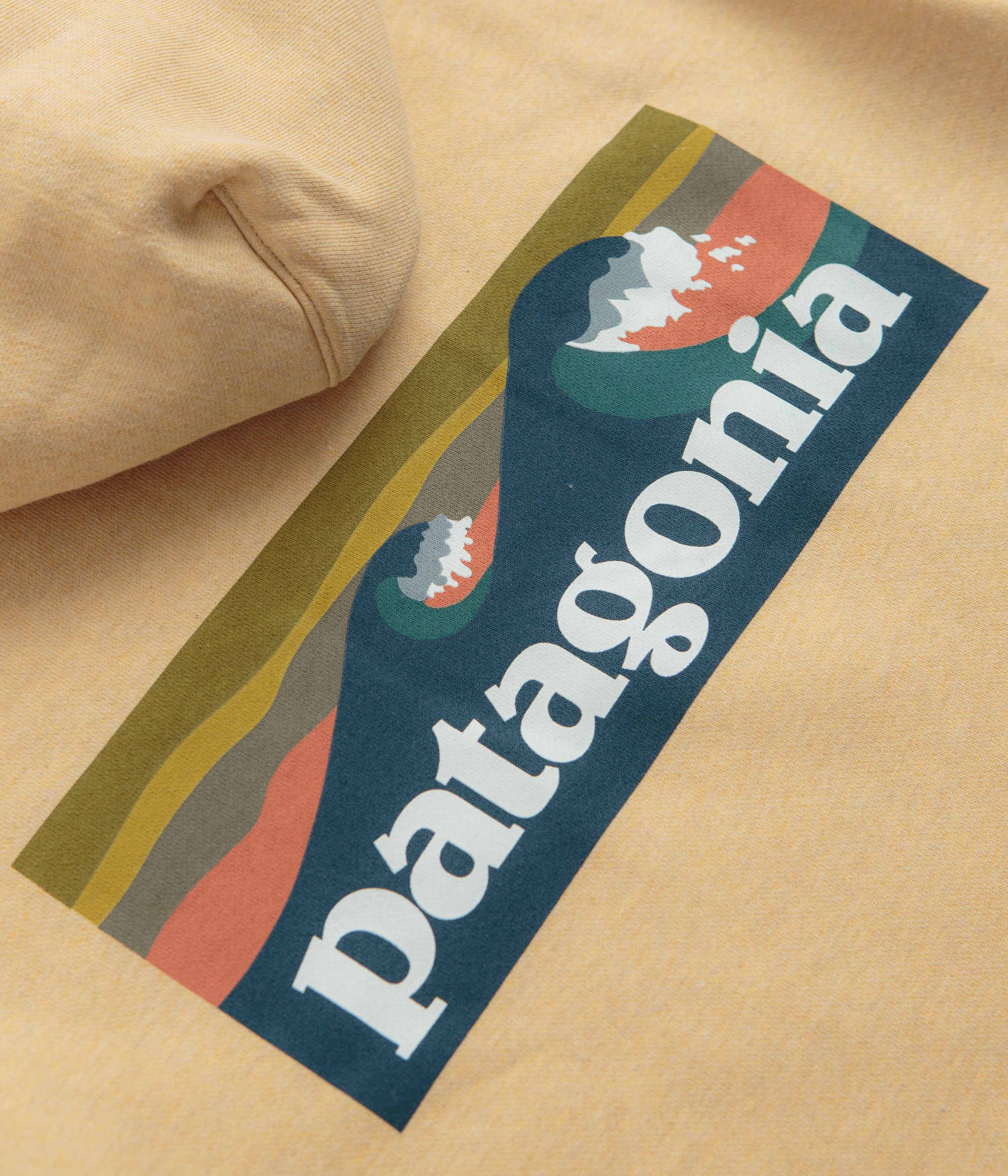 Patagonia Boardshort Logo Uprisal Hoodie - Beeswax Tan - Image 5