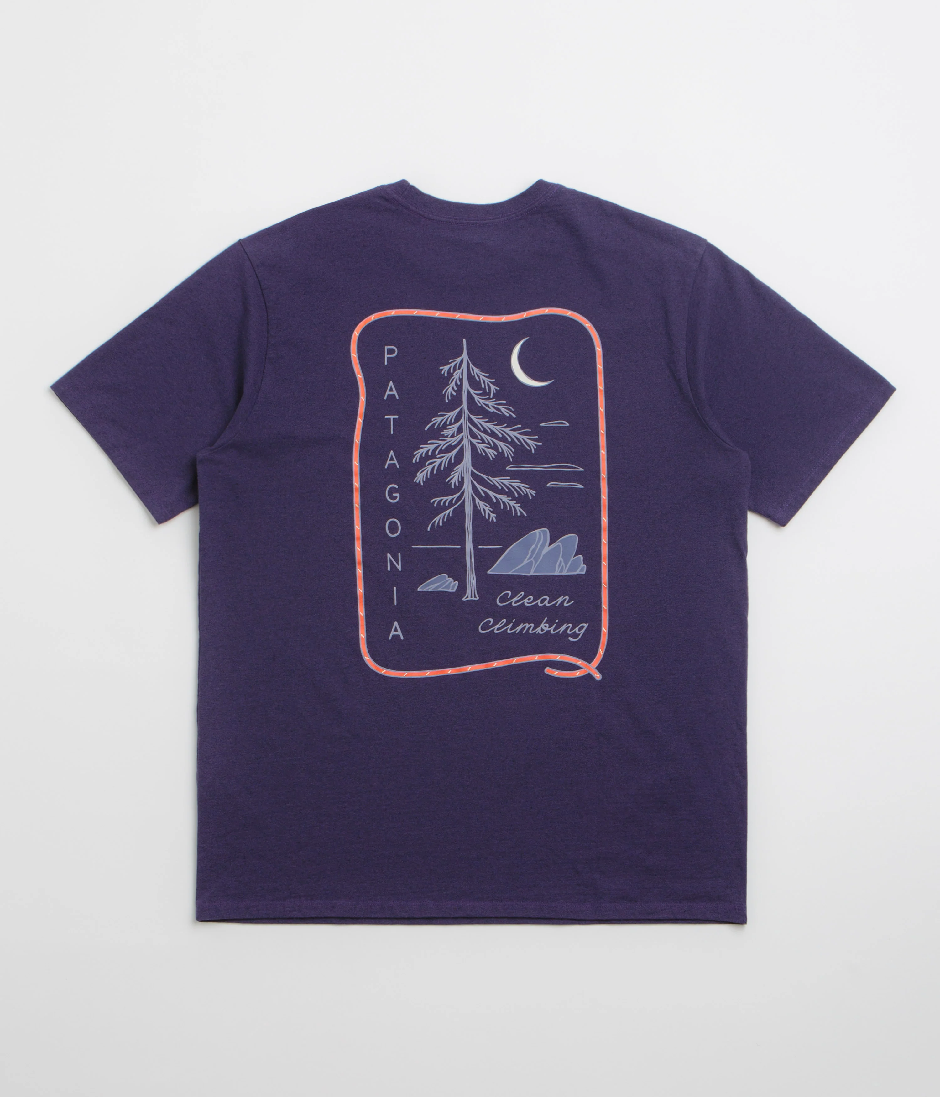 Patagonia Clean Climb Roots Responsibili-Tee T-Shirt - Plummet Purple