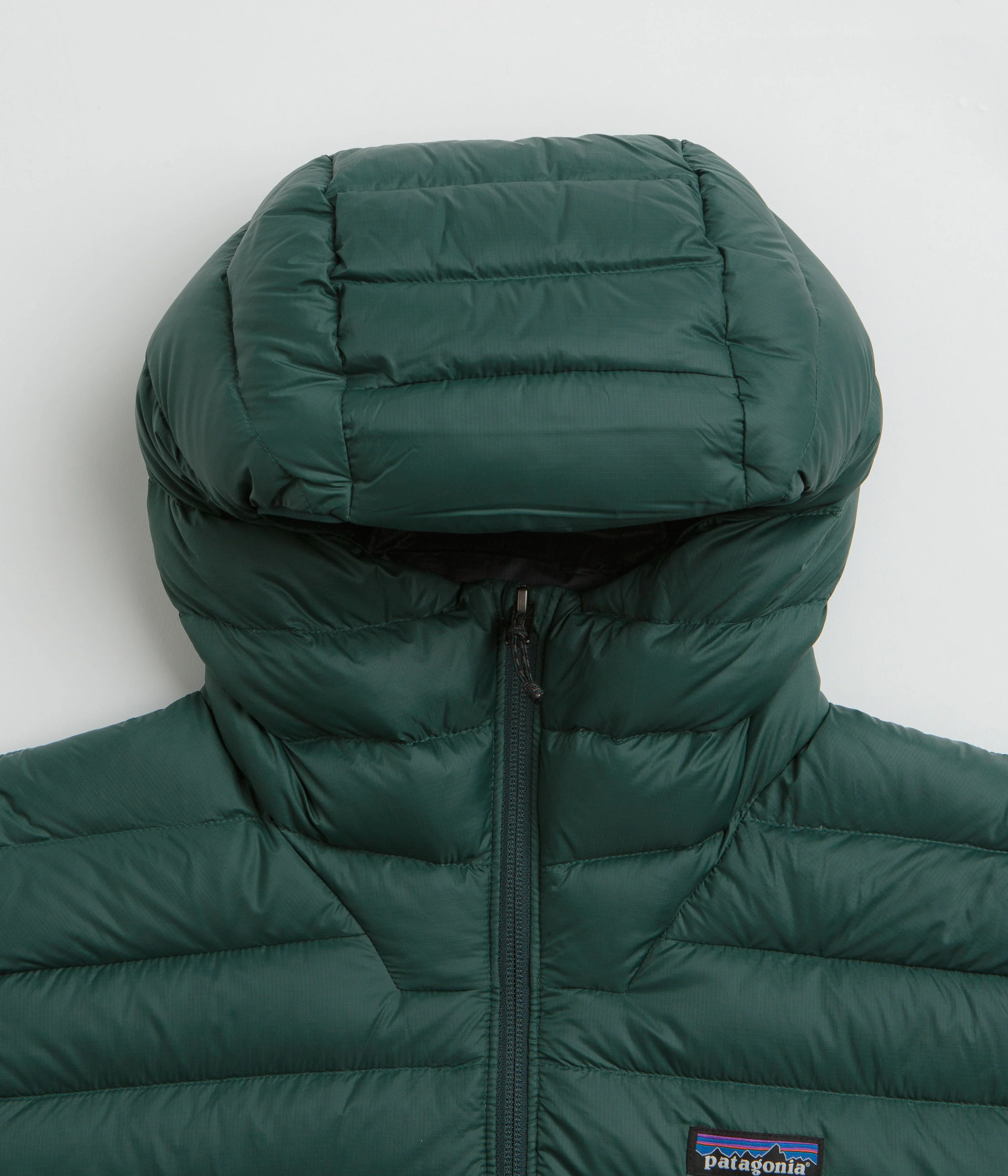 Patagonia Down Sweater Hoodie Jacket - Cascade Green - Image 4