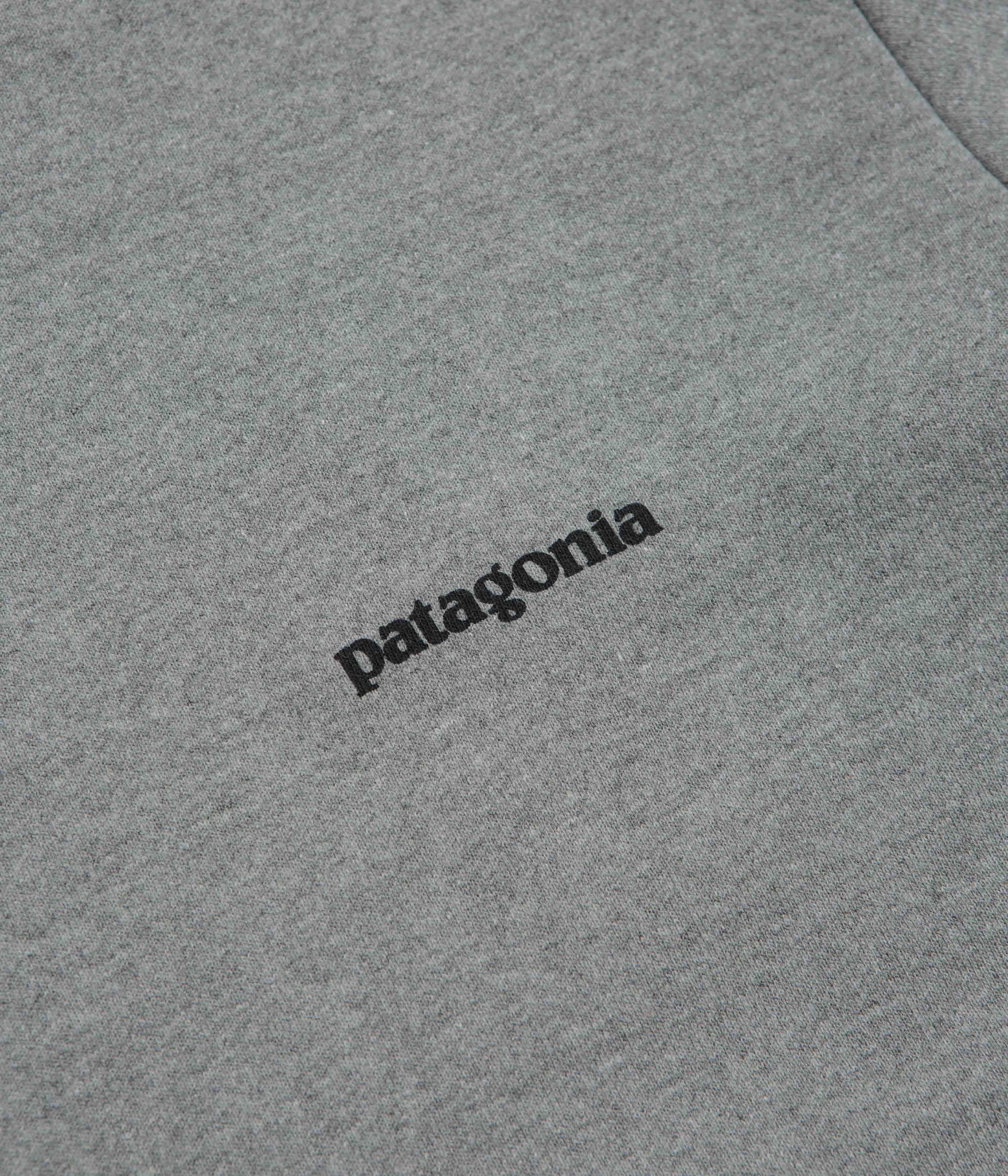 Patagonia Fitz Roy Icon Uprisal Crewneck Sweatshirt - Gravel Heather - Image 2