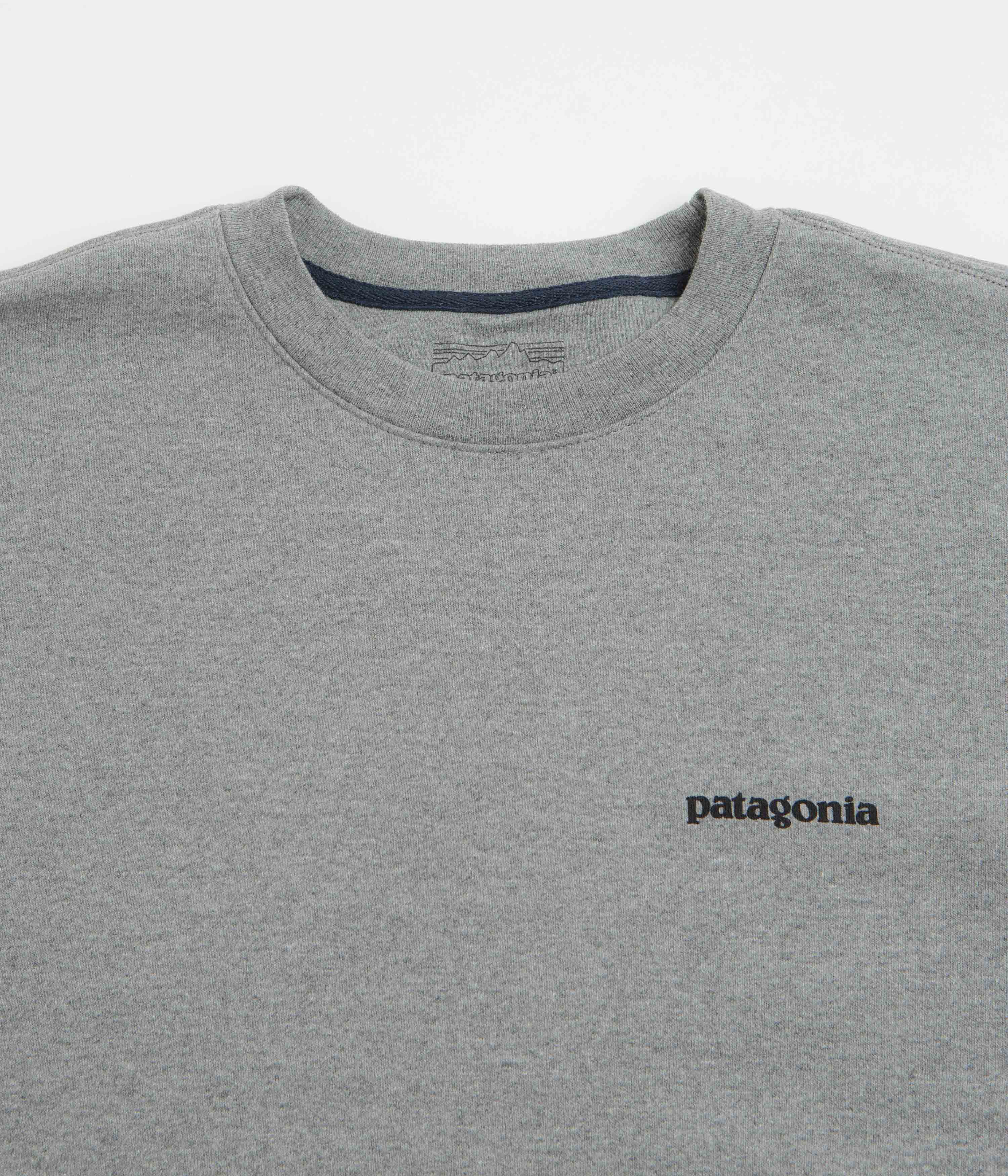 Patagonia Fitz Roy Icon Uprisal Crewneck Sweatshirt - Gravel Heather - Image 3