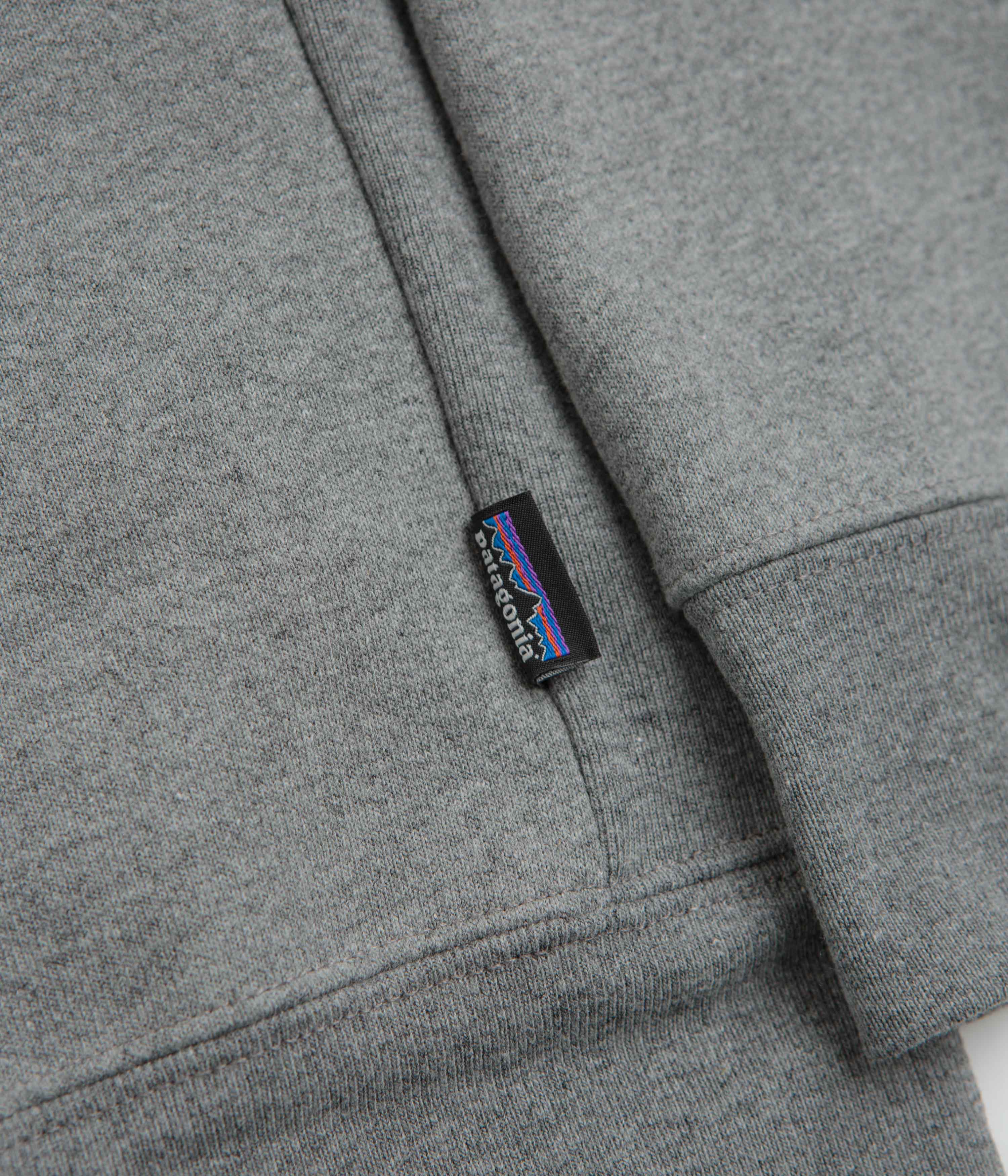Patagonia Fitz Roy Icon Uprisal Crewneck Sweatshirt - Gravel Heather - Image 5