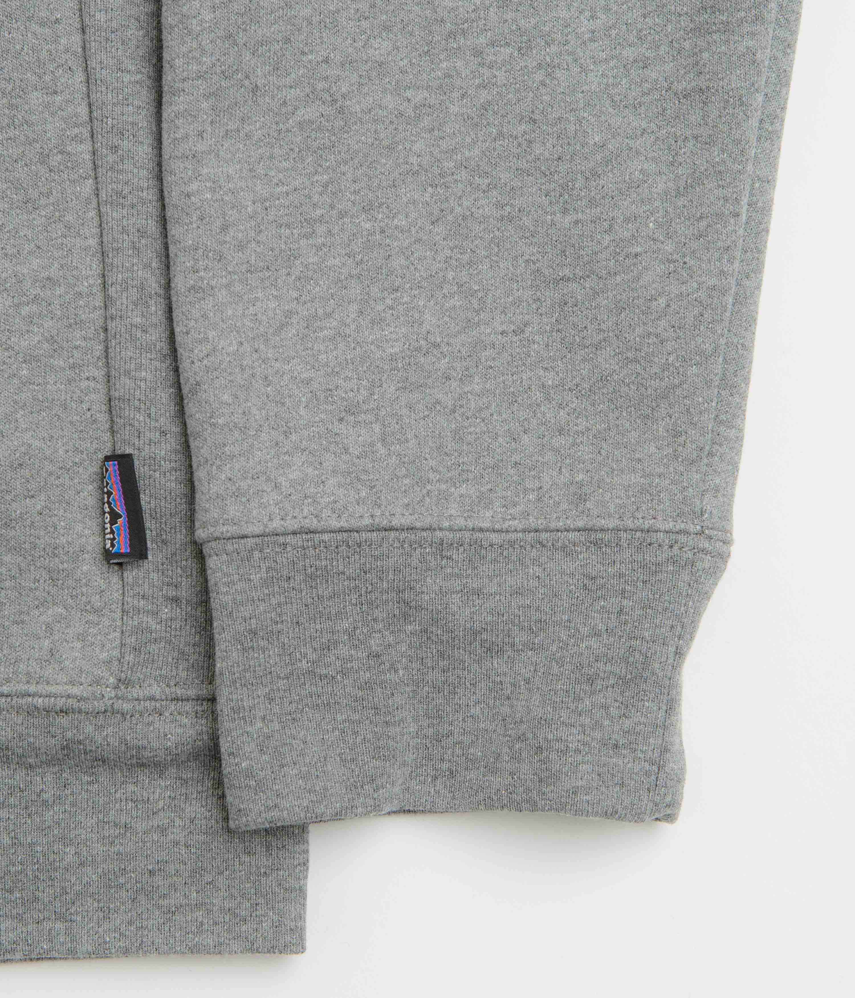 Patagonia Fitz Roy Icon Uprisal Crewneck Sweatshirt - Gravel Heather - Image 6
