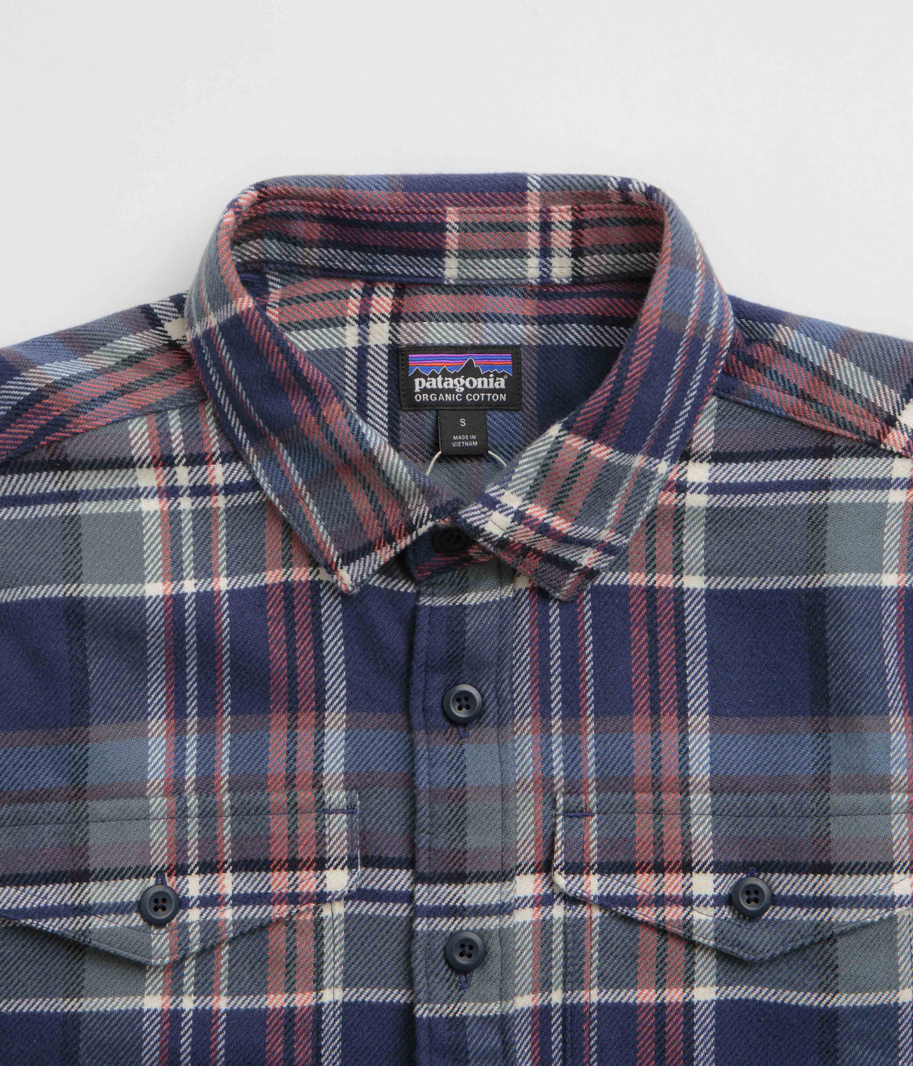 Patagonia Fjord Flannel Shirt - Adventurer: New Navy - Image 4