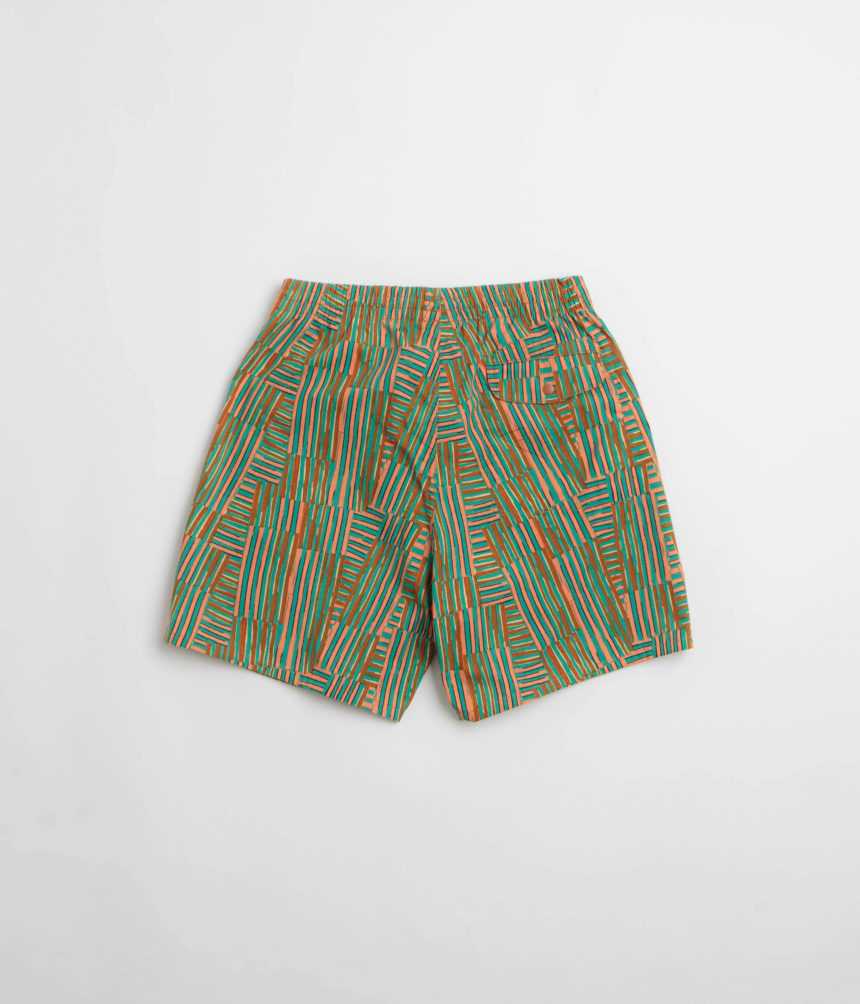 Patagonia Funhoggers Shorts - Quilty Fitz: Heartleaf Green - Image 3