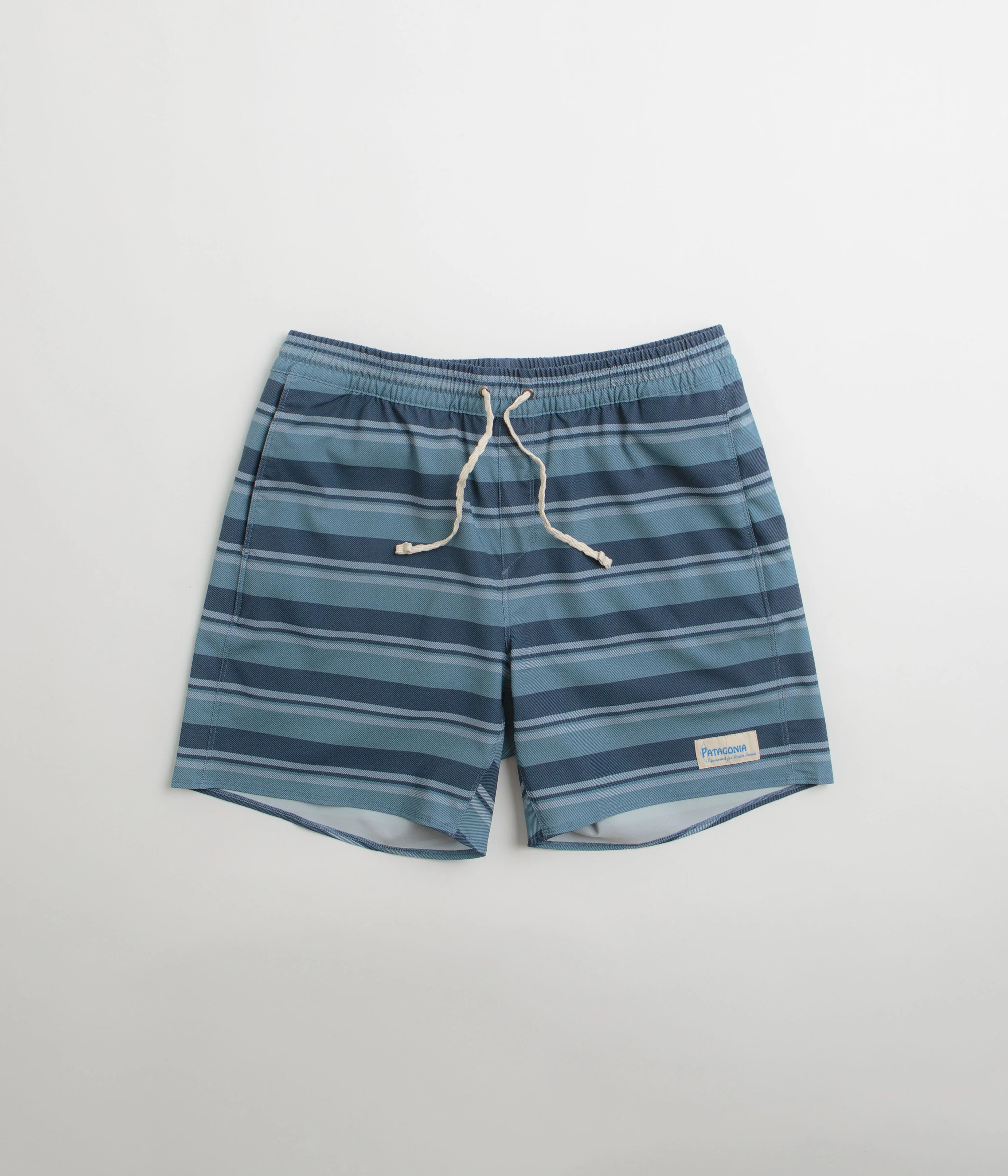 Patagonia Hydropeak Volley 16" Shorts - Twinnie Stripe: Still Blue