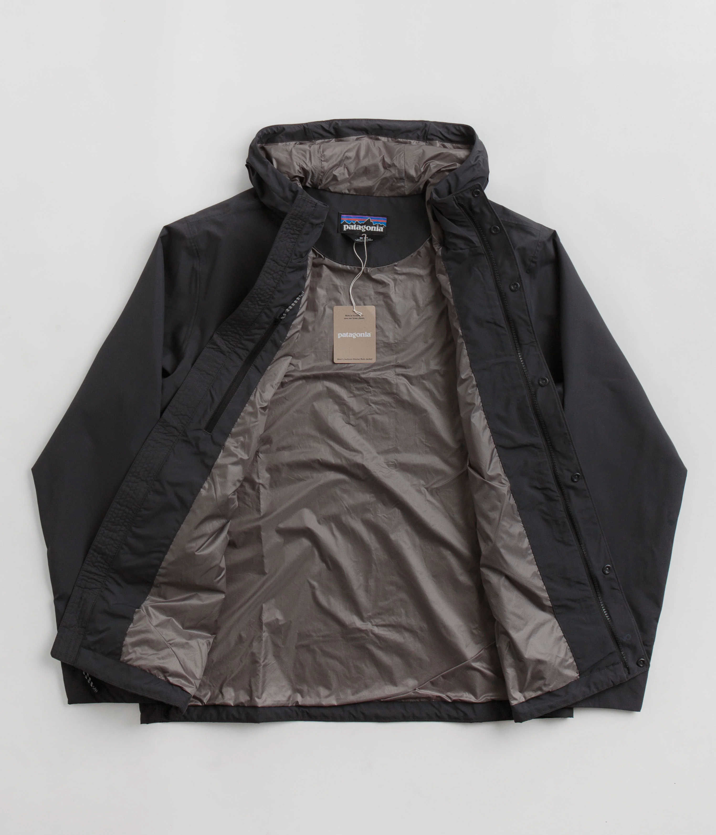 Patagonia Jackson Glacier Rain Jacket - Ink Black - Image 2