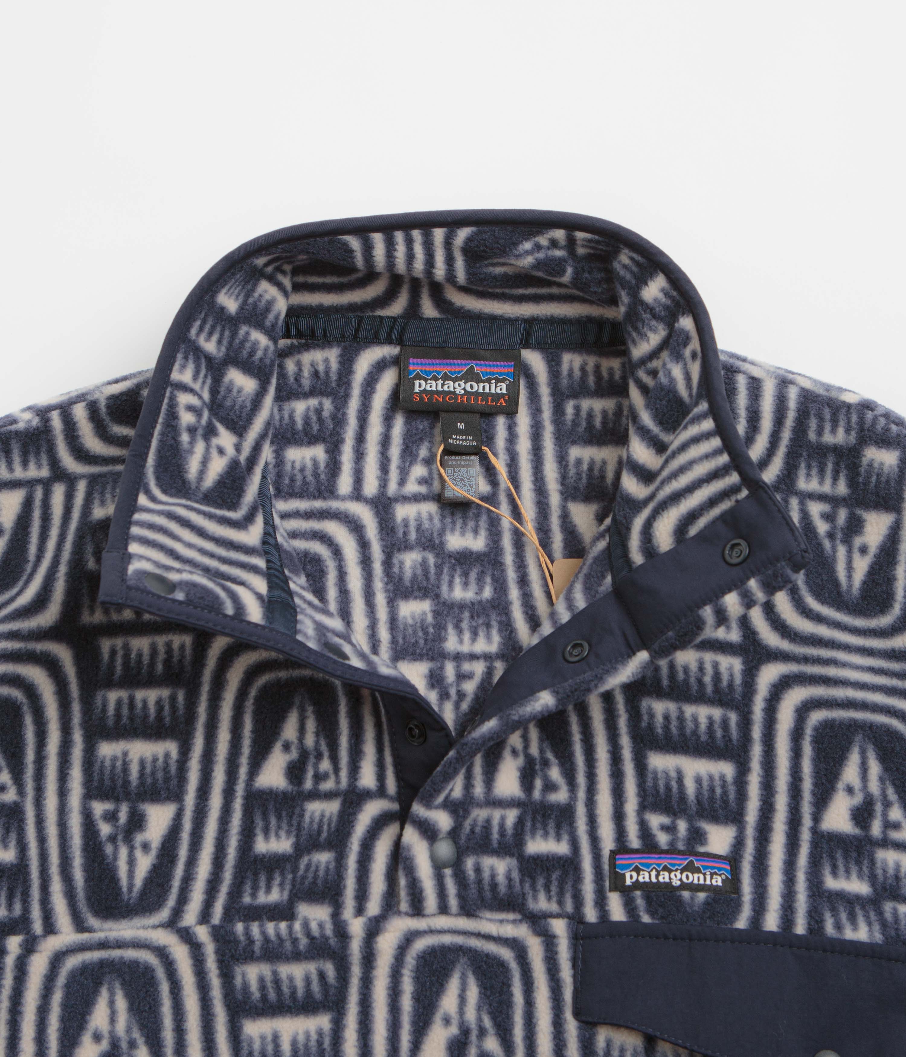 Patagonia Lightweight Synchilla Snap-T Fleece - Flow: Sunken Blue - Image 3