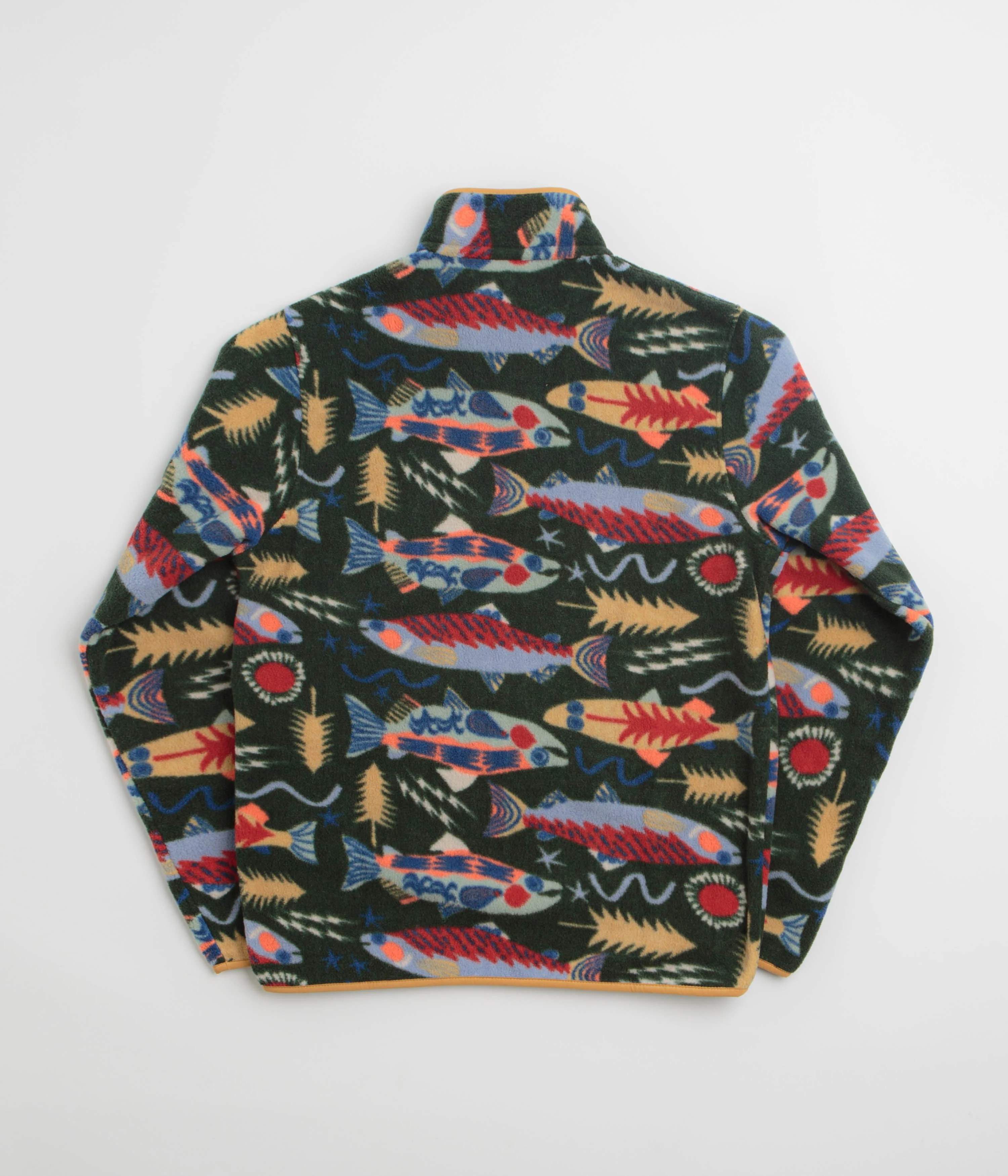 Patagonia Lightweight Synchilla Snap-T Fleece - Salmon Energy: Old Growth Green - Image 2
