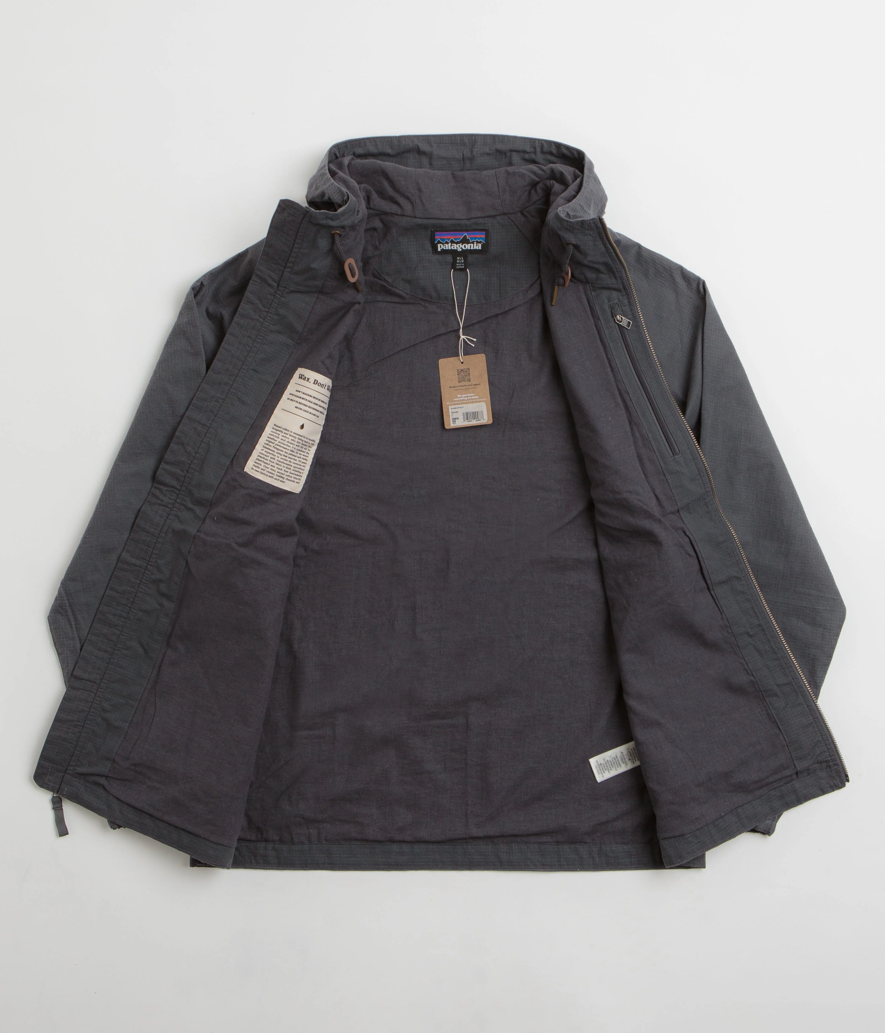 Patagonia Lightweight Waxed Cotton Jacket - Forge Grey - Image 2