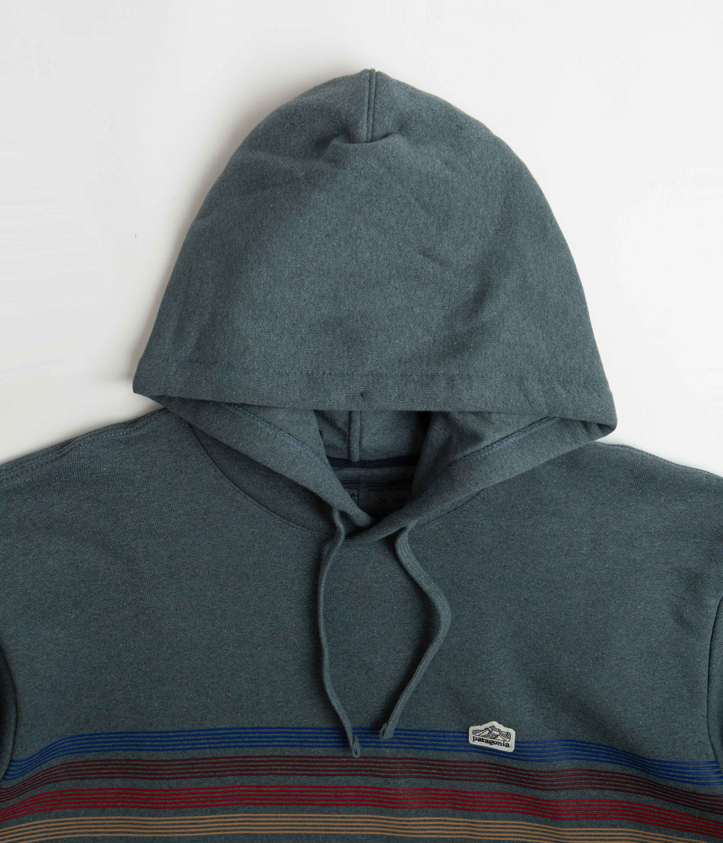 Patagonia Line Logo Ridge Stripe Uprisal Hoodie - Nouveau Green - Image 4