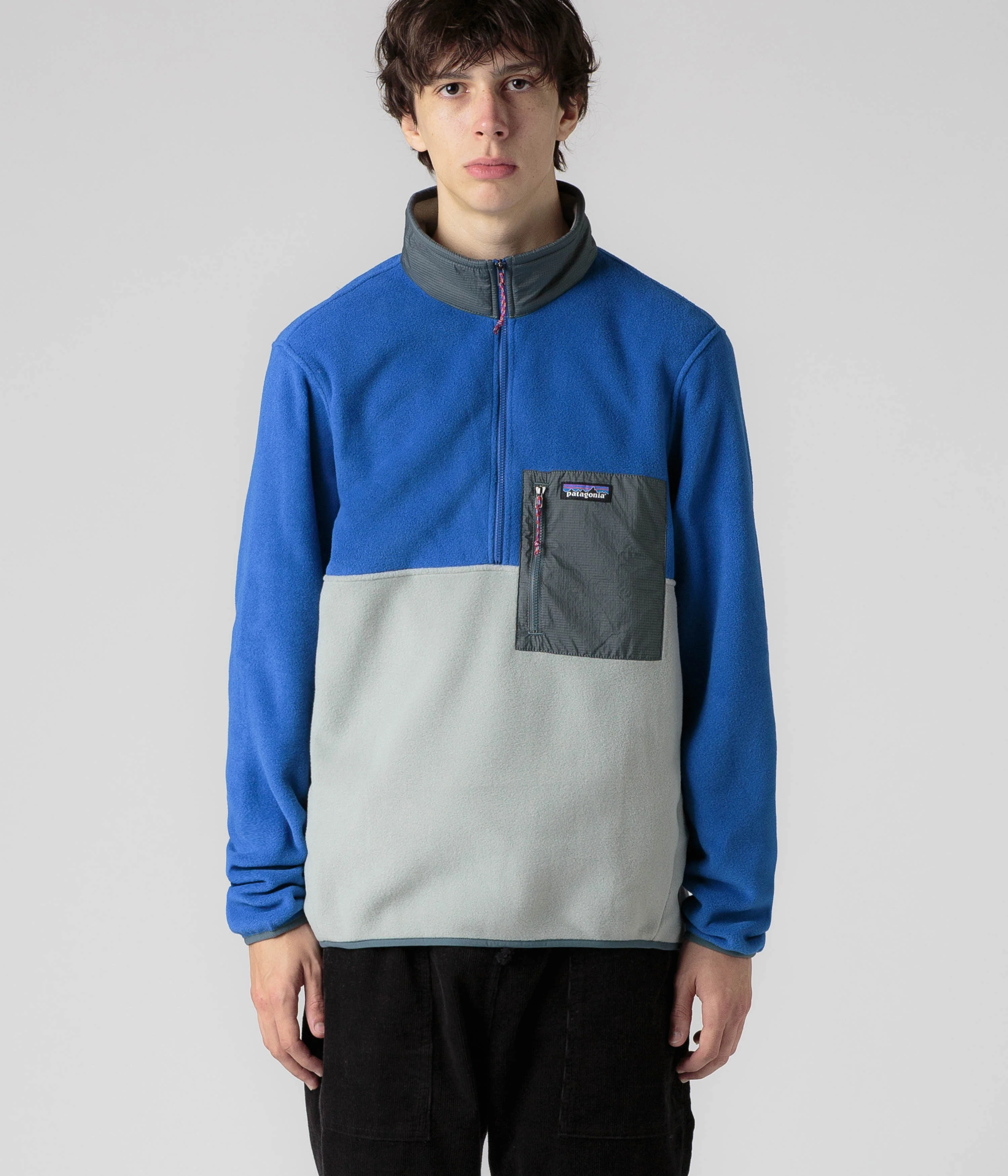 Patagonia Microdini 1/2 Zip Pullover Fleece - Sleet Green - Image 5