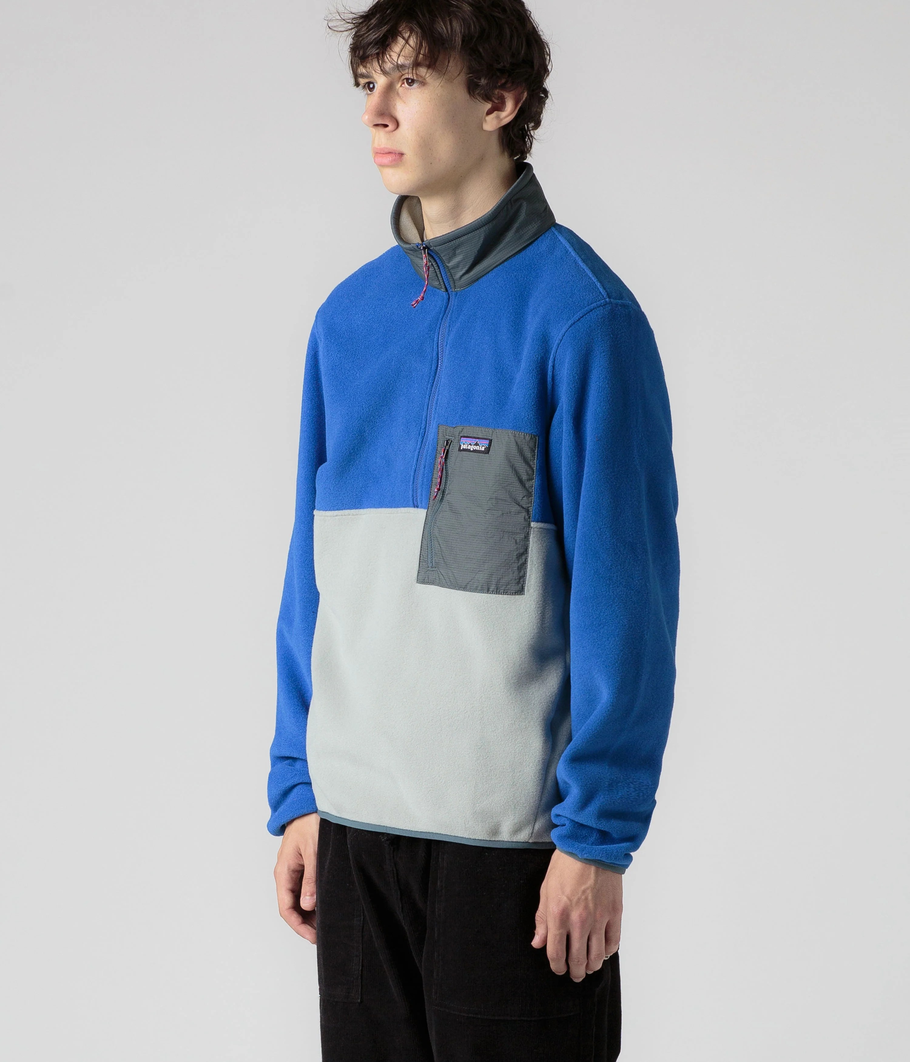 Patagonia Microdini 1/2 Zip Pullover Fleece - Sleet Green - Image 6