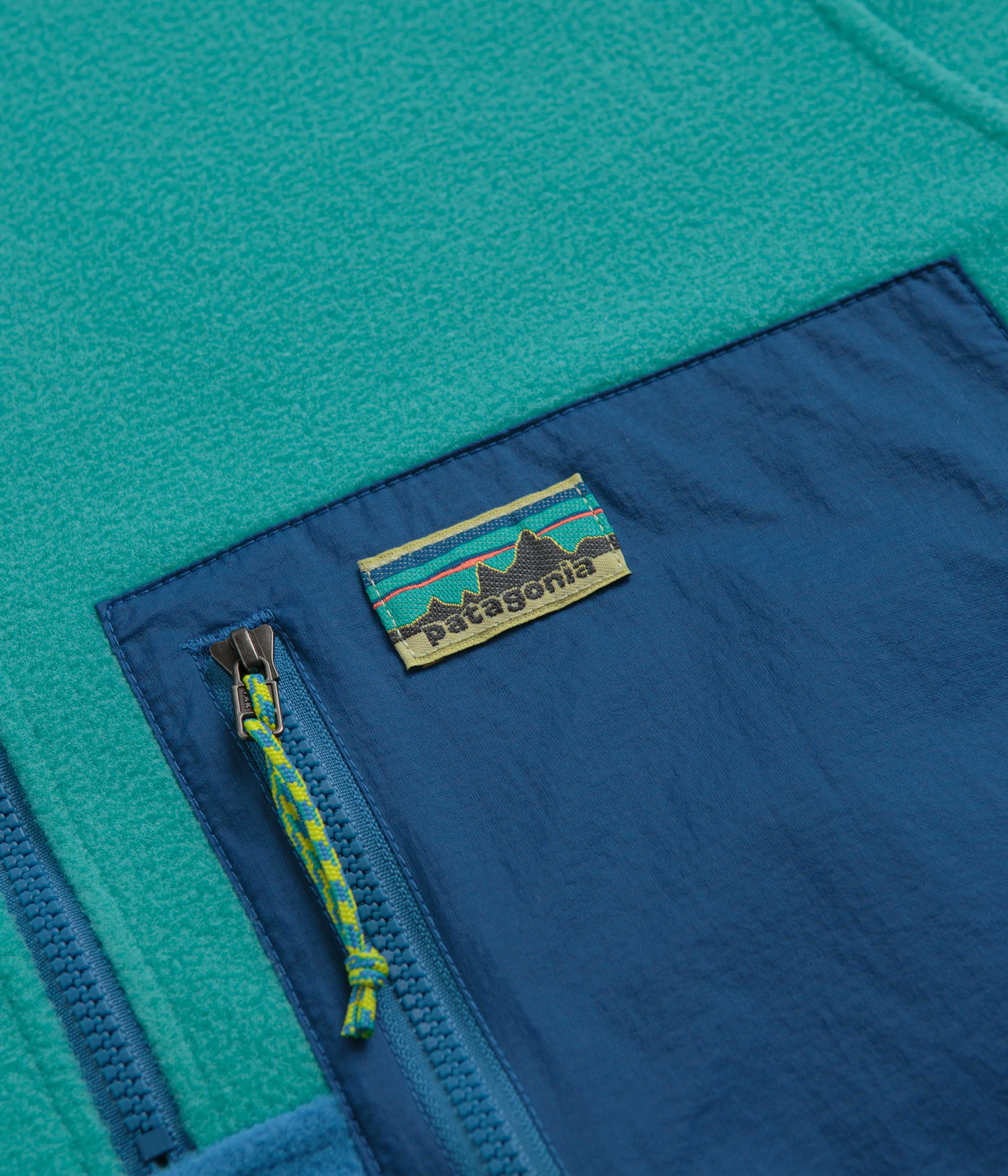 Patagonia Microdini 1/2 Zip Pullover Fleece - Vessel Blue - Image 3