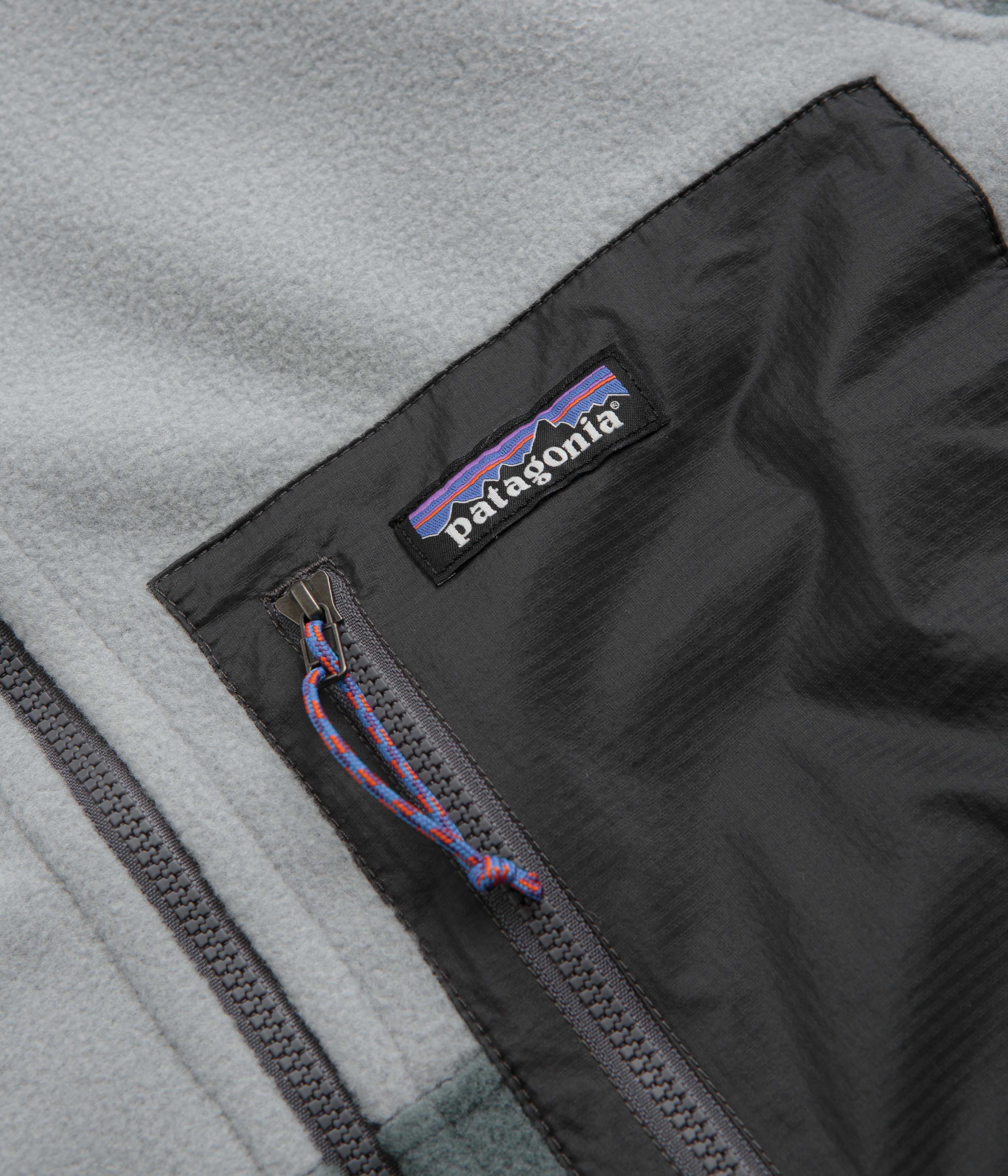 Patagonia Microdini Hoodie - Nouveau Green / Salt Grey - Image 4