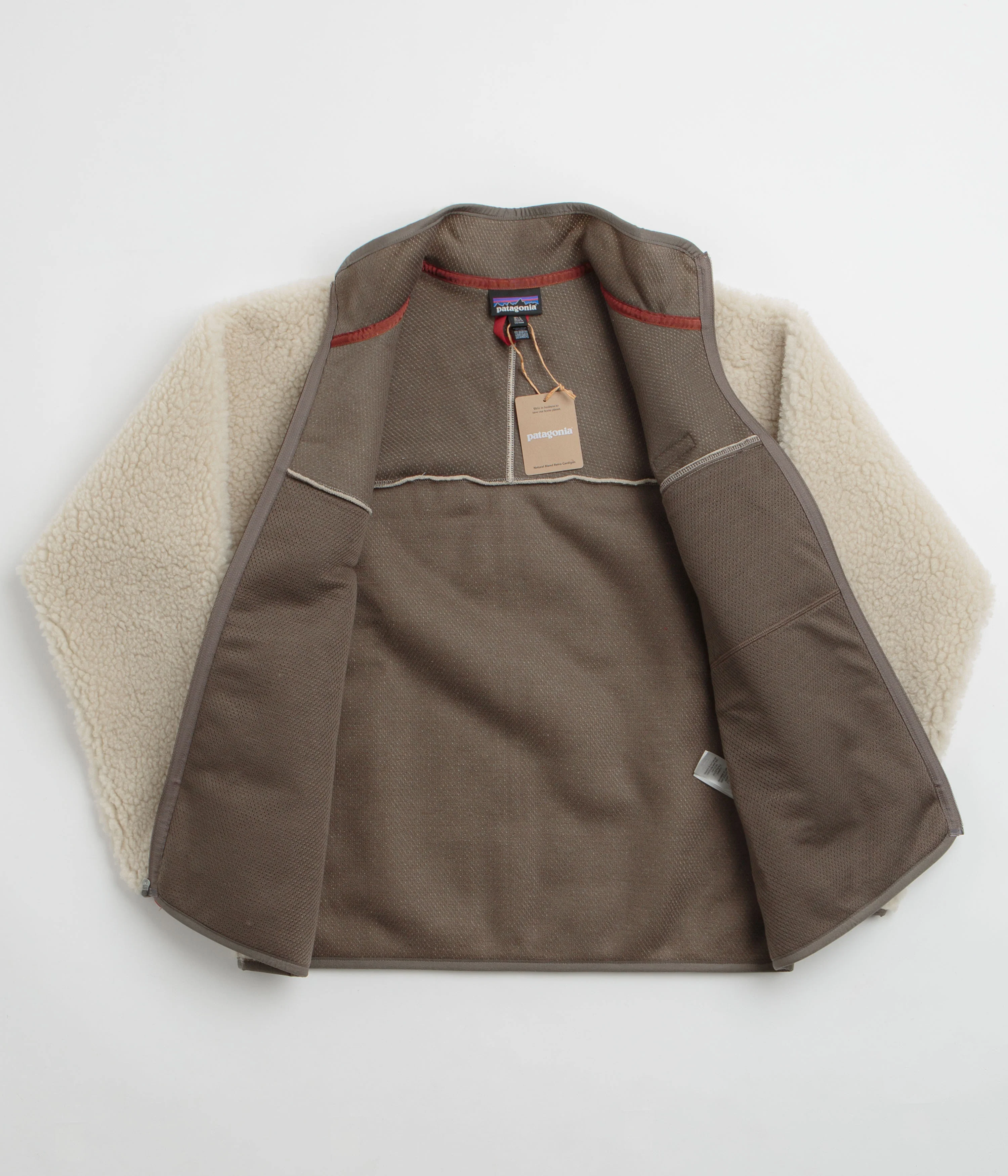 Patagonia Natural Blend Retro Cardigan - Dark Natural / Marlow Brown - Image 2