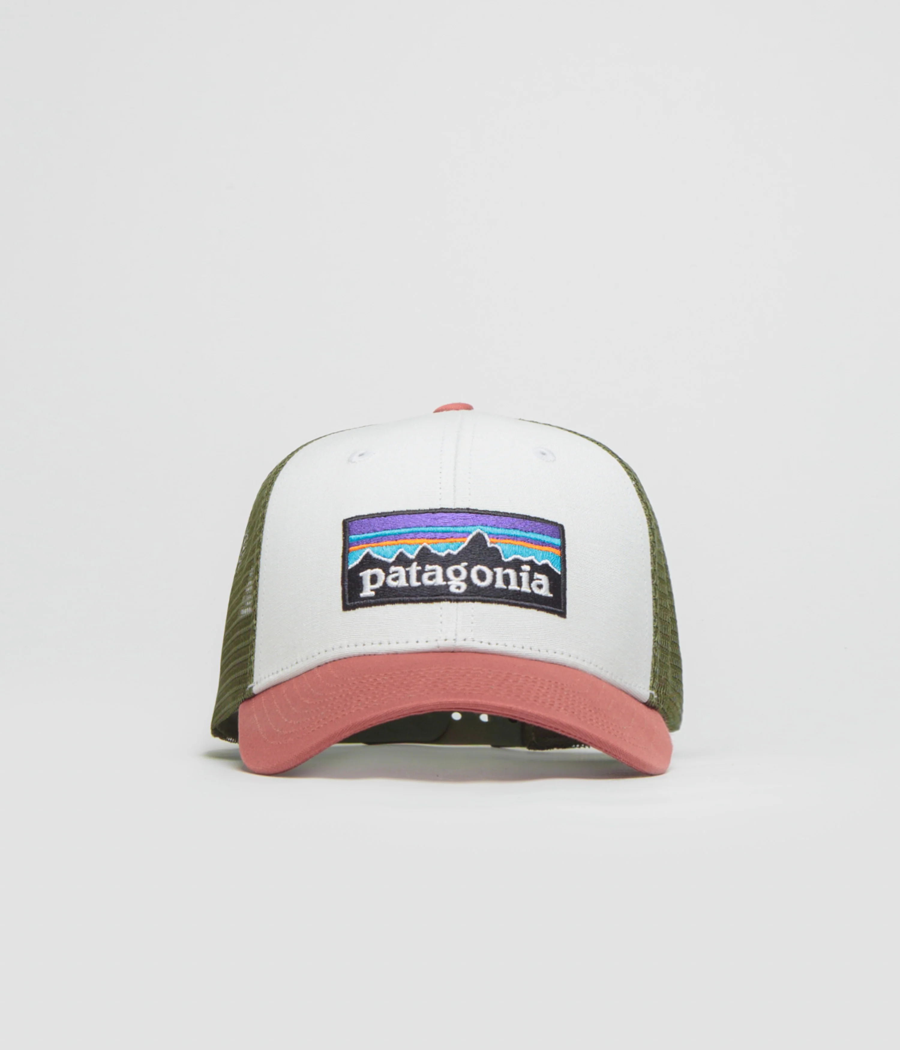 Patagonia P-6 Logo LoPro Trucker Cap - Birch White - Image 2