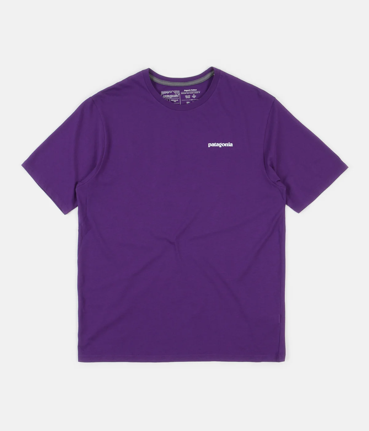 Patagonia P-6 Logo Organic T-Shirt - Purple - Image 2