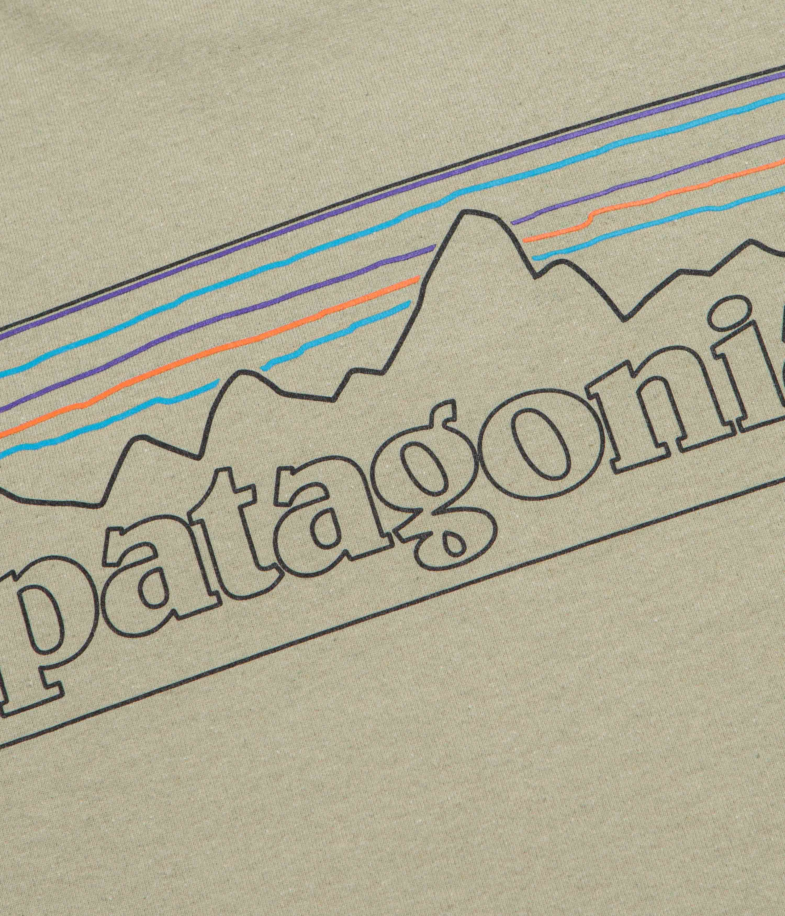 Patagonia P-6 Logo Responsibili-Tee Long Sleeve T-Shirt - P-6 Outline: Gumtree Green - Image 5