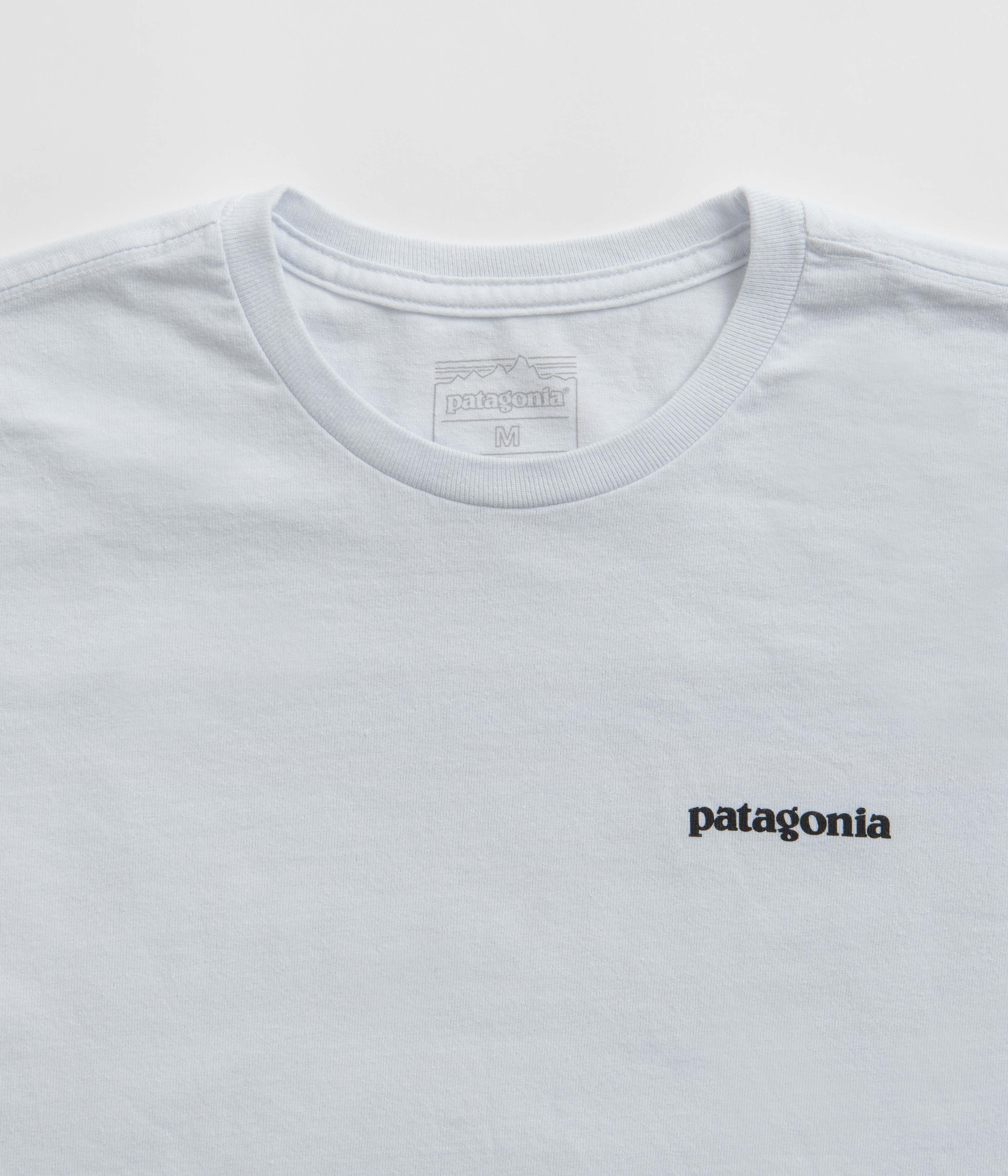 Patagonia P-6 Logo Responsibili-Tee Long Sleeve T-Shirt - White - Image 5