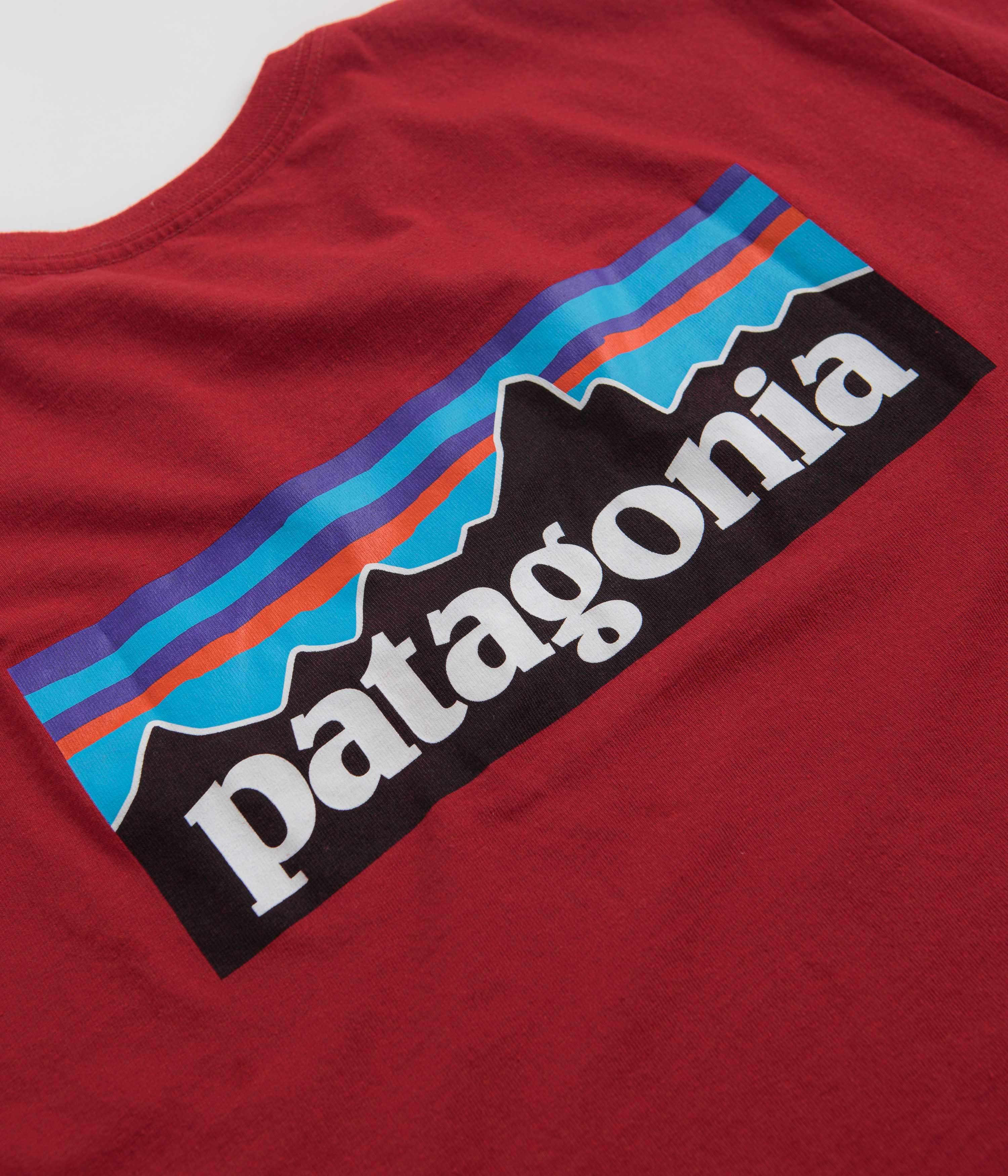 Patagonia P-6 Logo Responsibili-Tee T-Shirt - Touring Red - Image 5