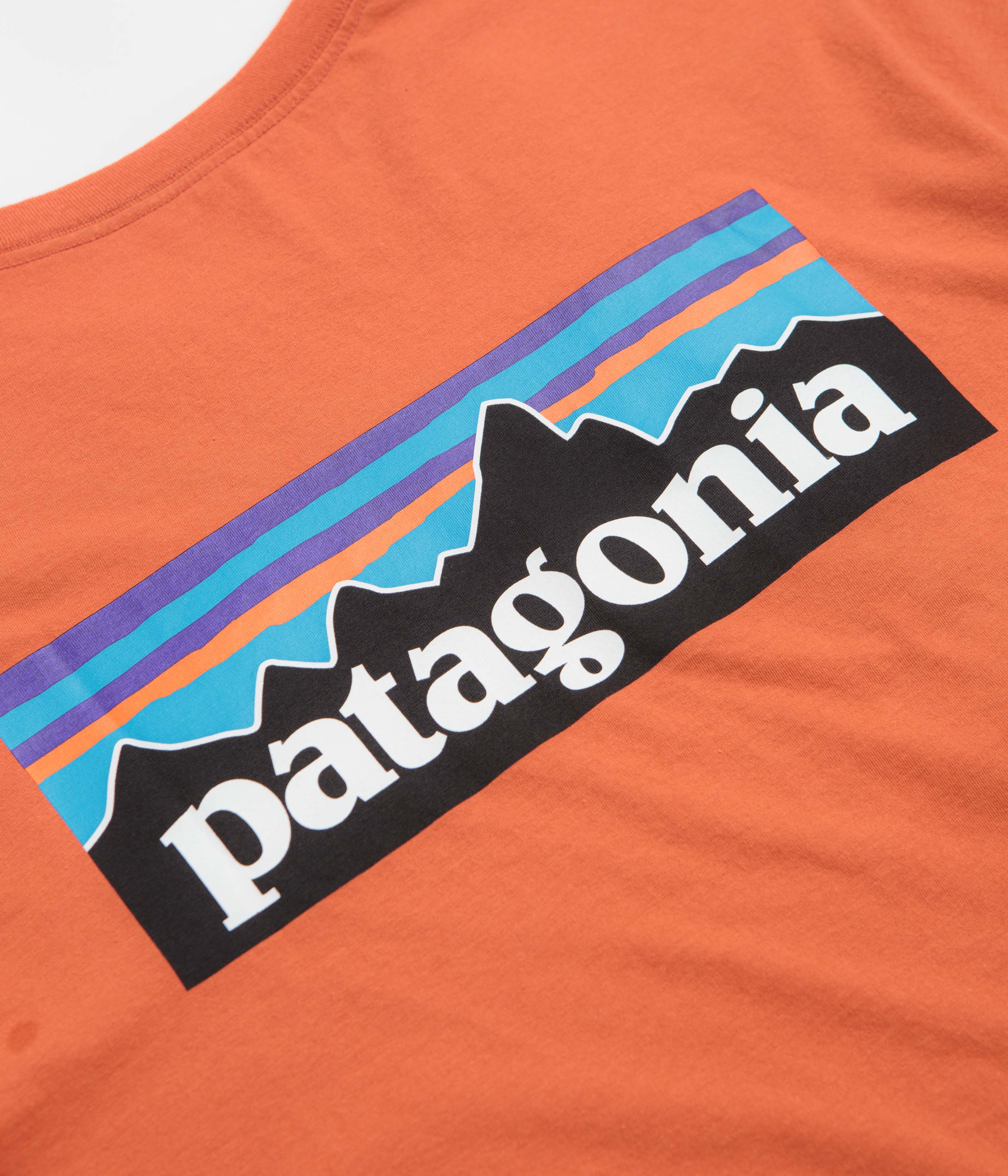 Patagonia P-6 Logo T-Shirt - Coal Orange - Image 4