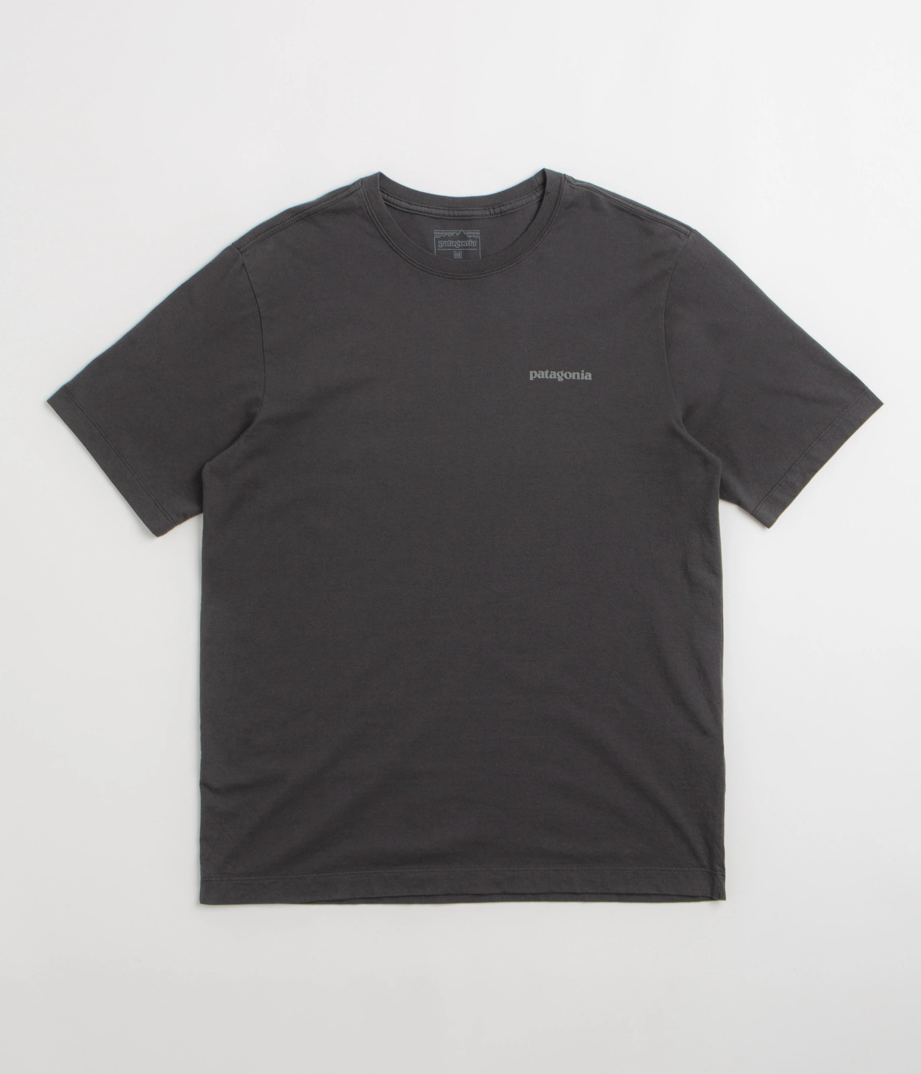 Patagonia P-6 Logo T-Shirt - Ink Black - Image 2