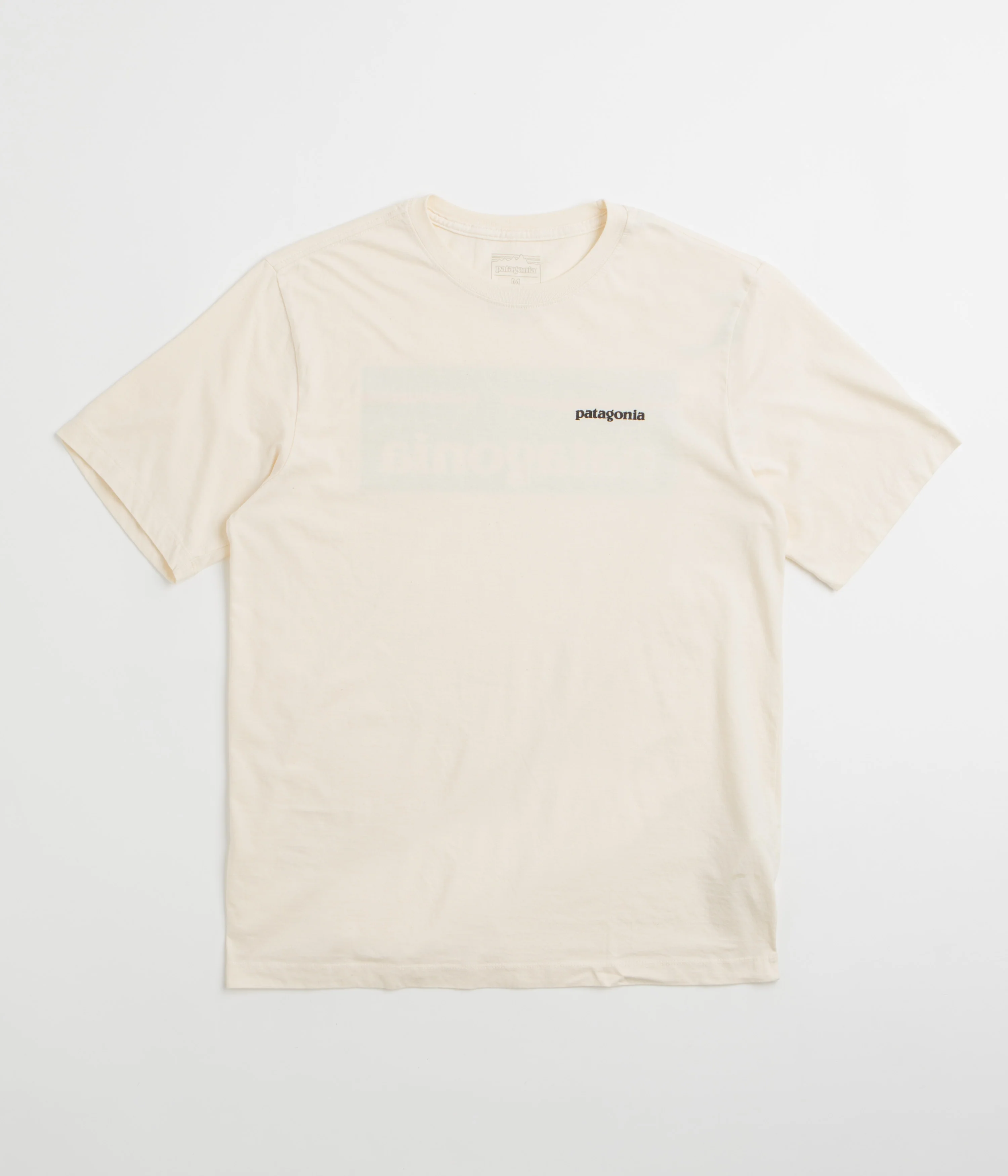 Patagonia P-6 Logo T-Shirt - Undyed Natural - Image 2