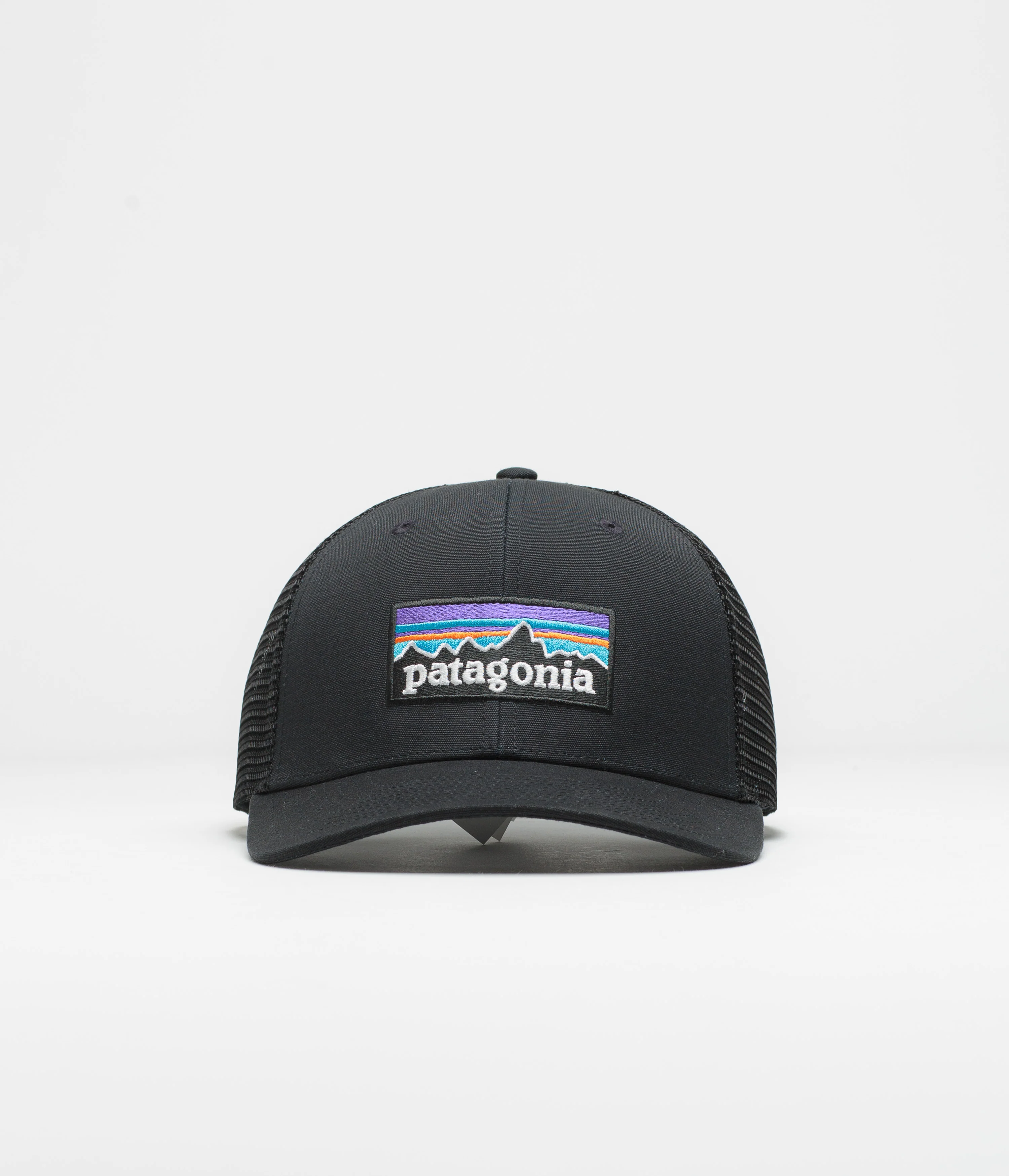 Patagonia P-6 Logo Trucker Cap - Black - Image 2