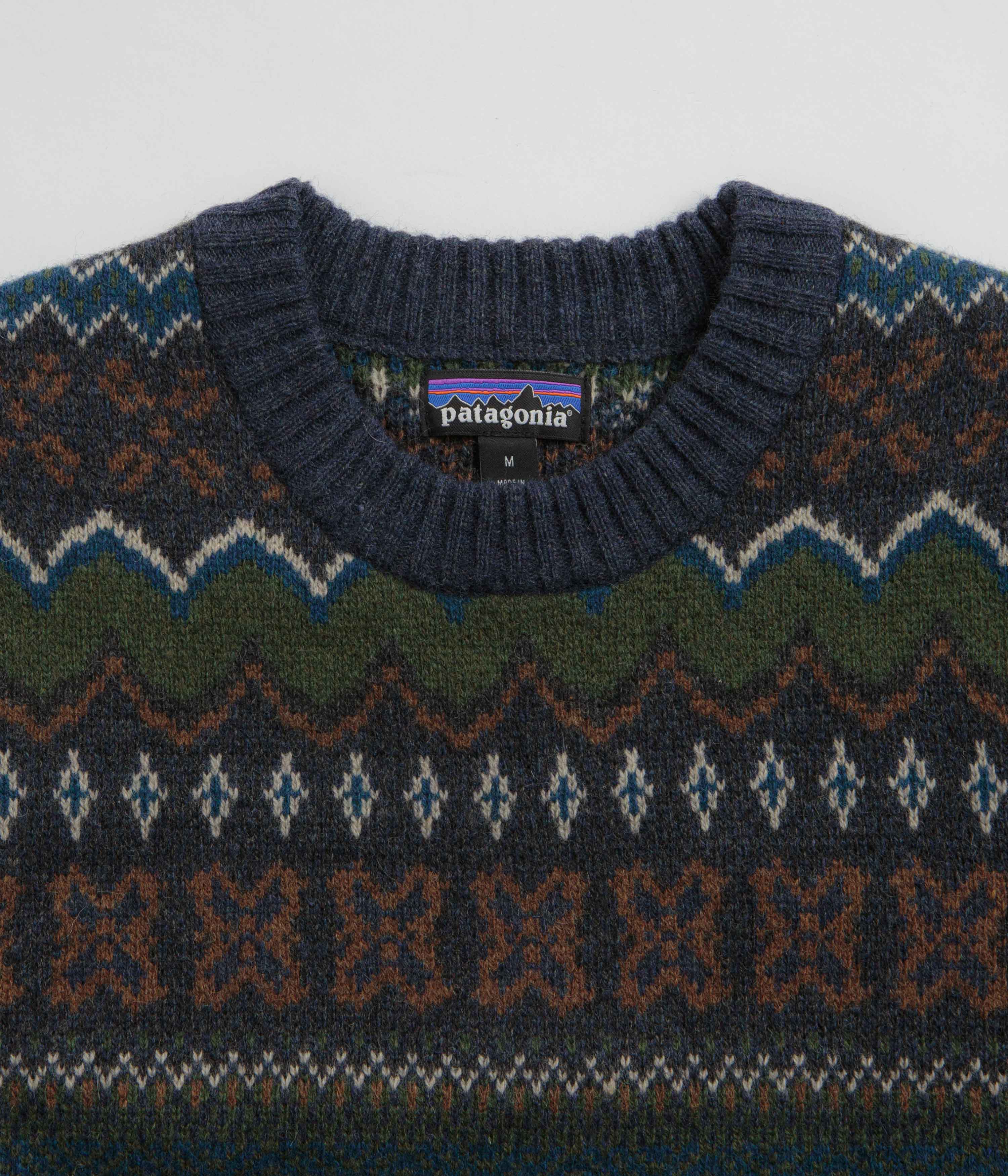 Patagonia Recycled Wool Sweatshirt - Helmsman: Smolder Blue - Image 3