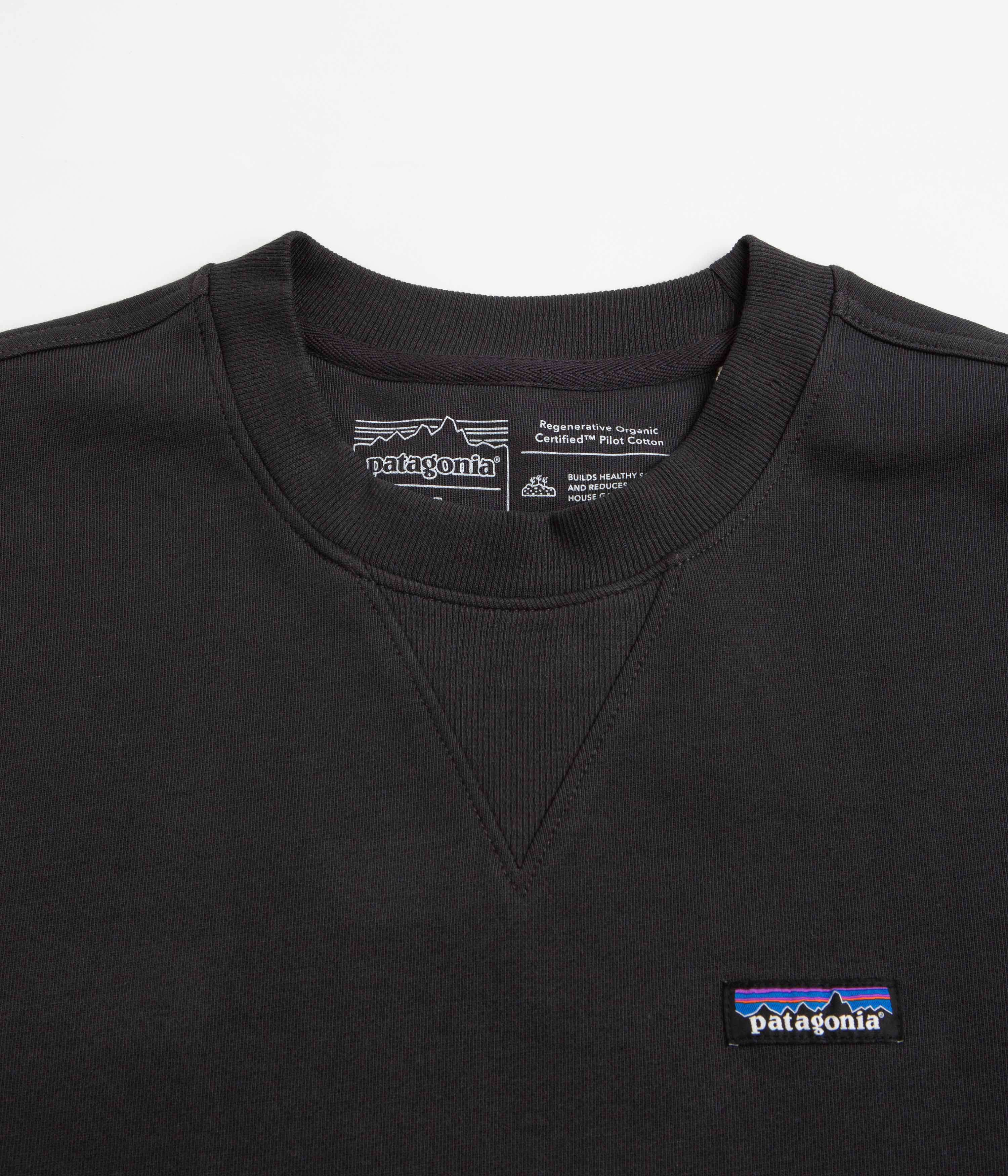Patagonia Regenerative Organic Crewneck Sweatshirt - Ink Black - Image 2