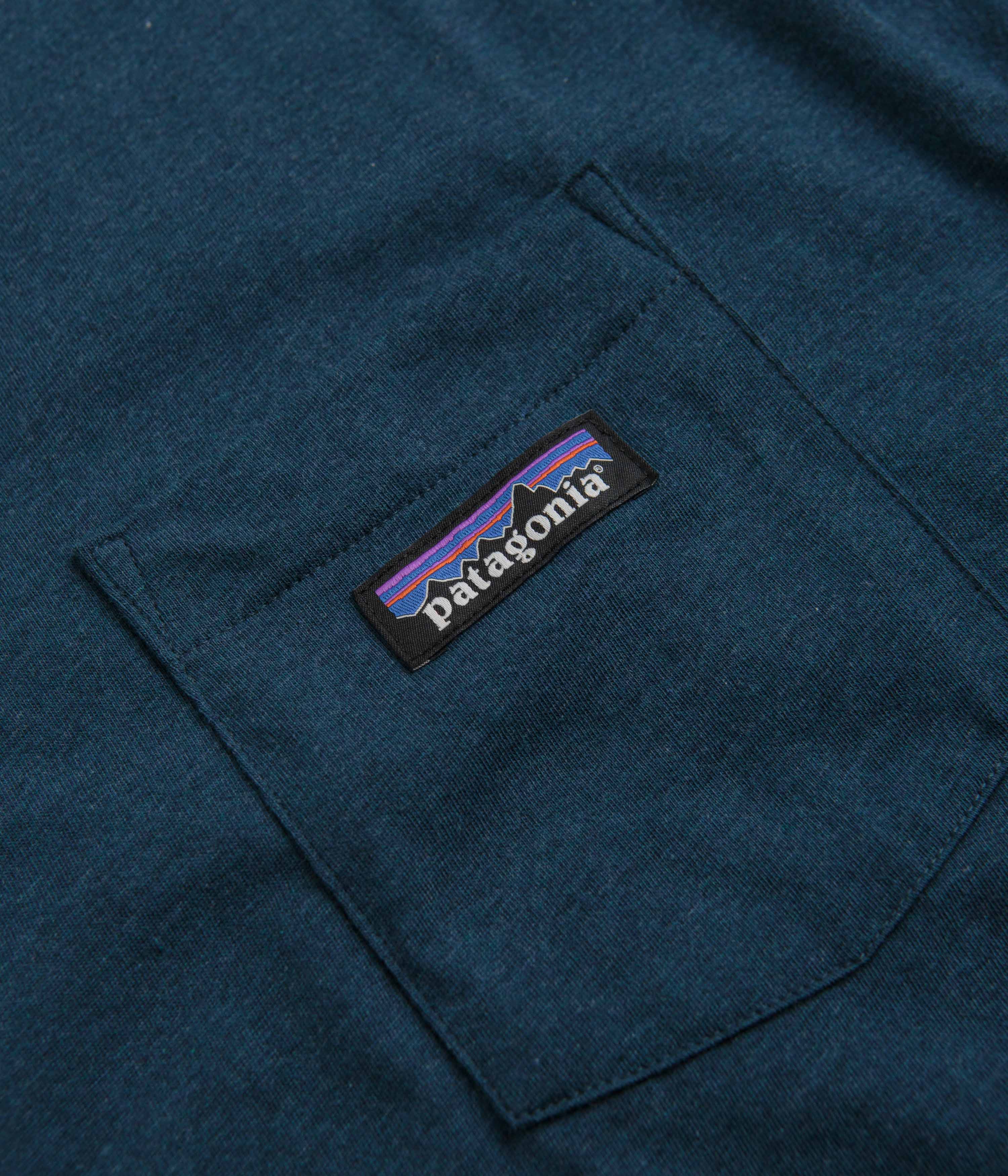 Patagonia Regenerative Organic Pocket T-Shirt - Tidepool Blue - Image 2