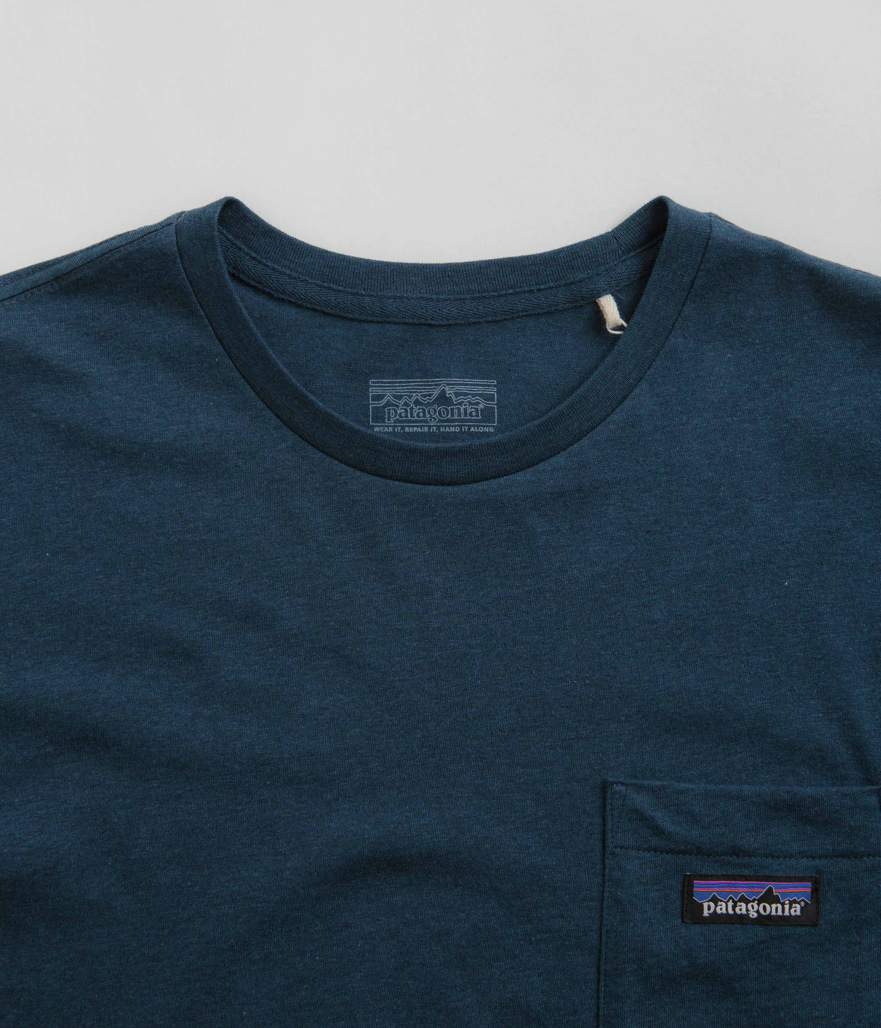 Patagonia Regenerative Organic Pocket T-Shirt - Tidepool Blue - Image 3