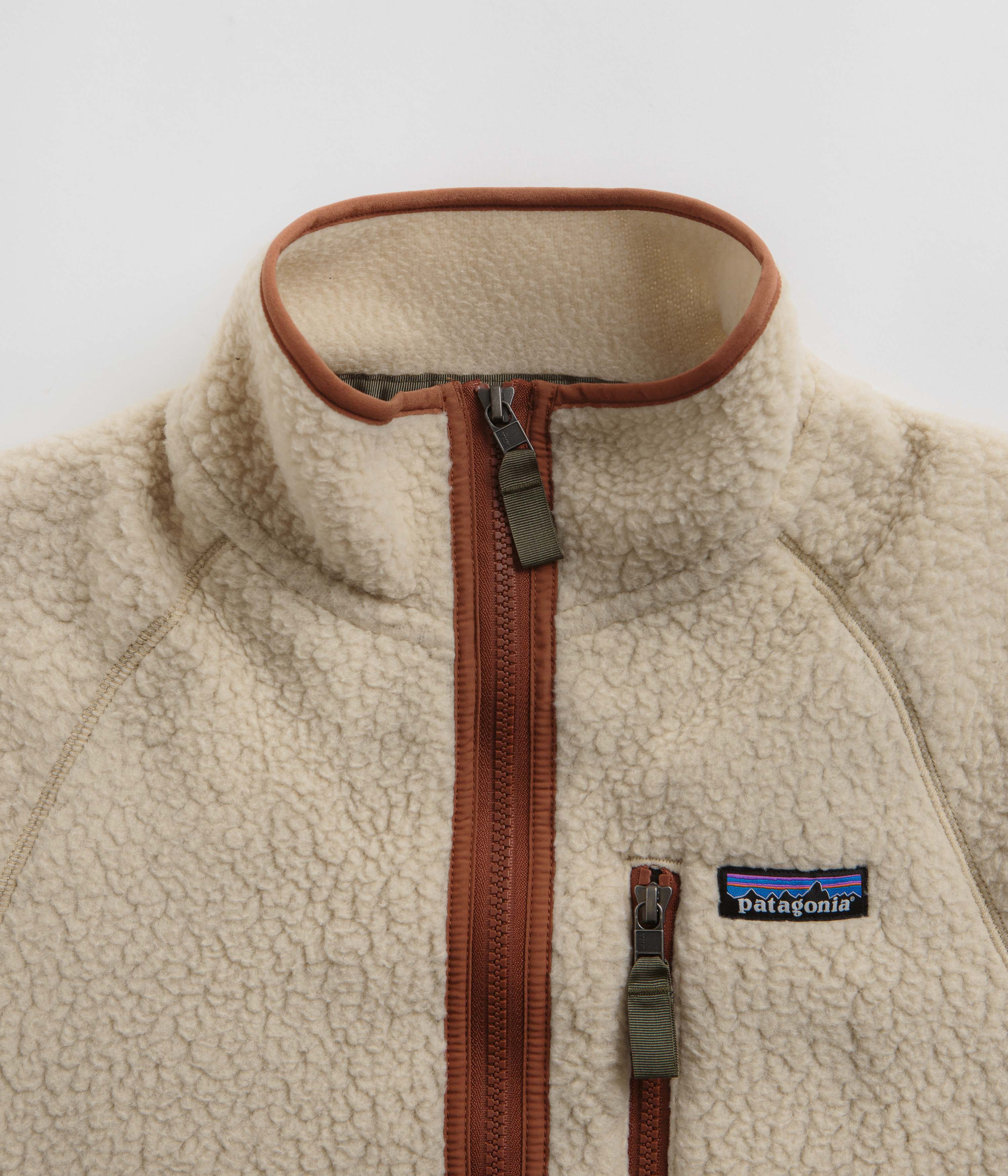 Patagonia Retro Pile Fleece Jacket - El Cap Khaki / Sisu Brown - Image 4