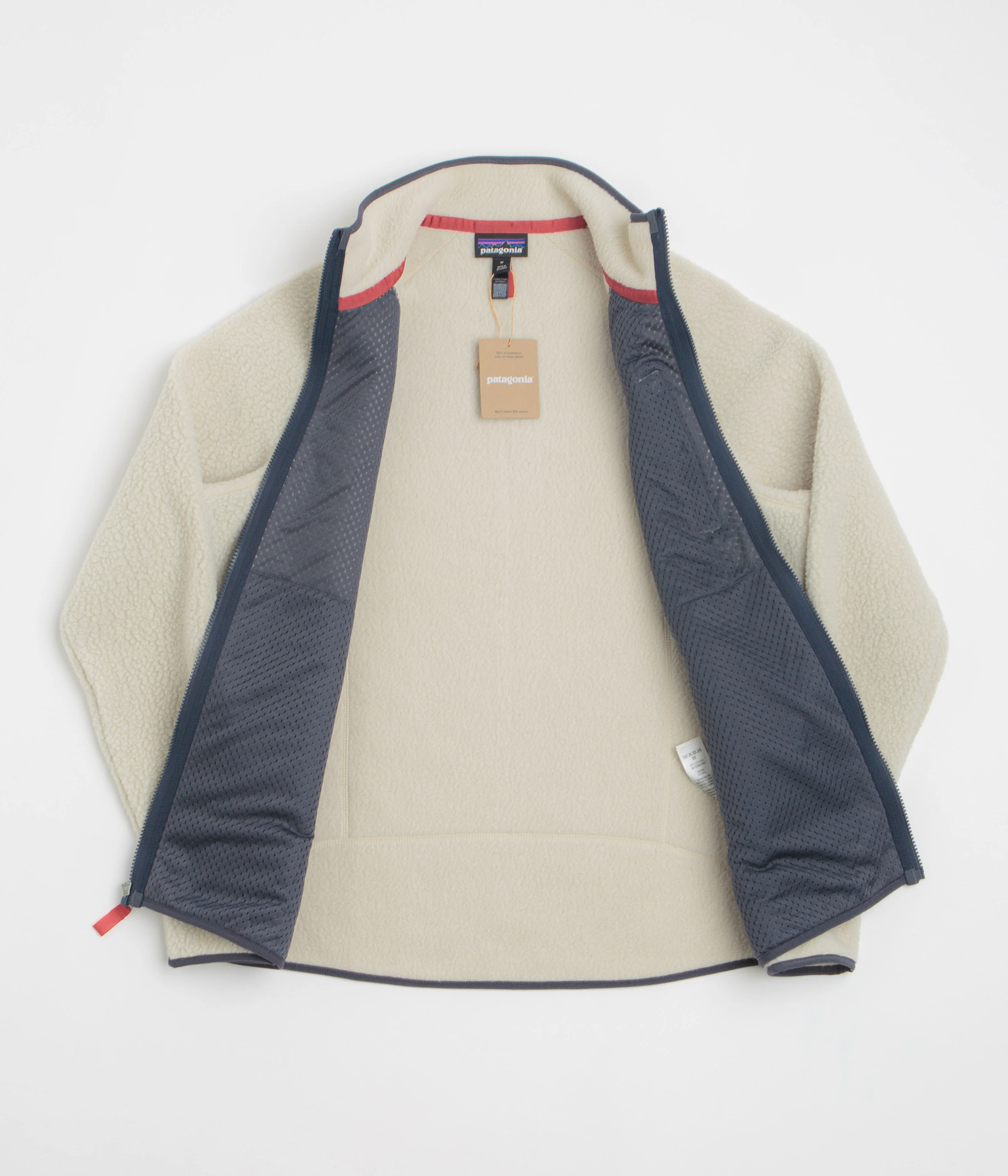 Patagonia Retro Pile Fleece - Pelican / Smolder Blue - Image 2