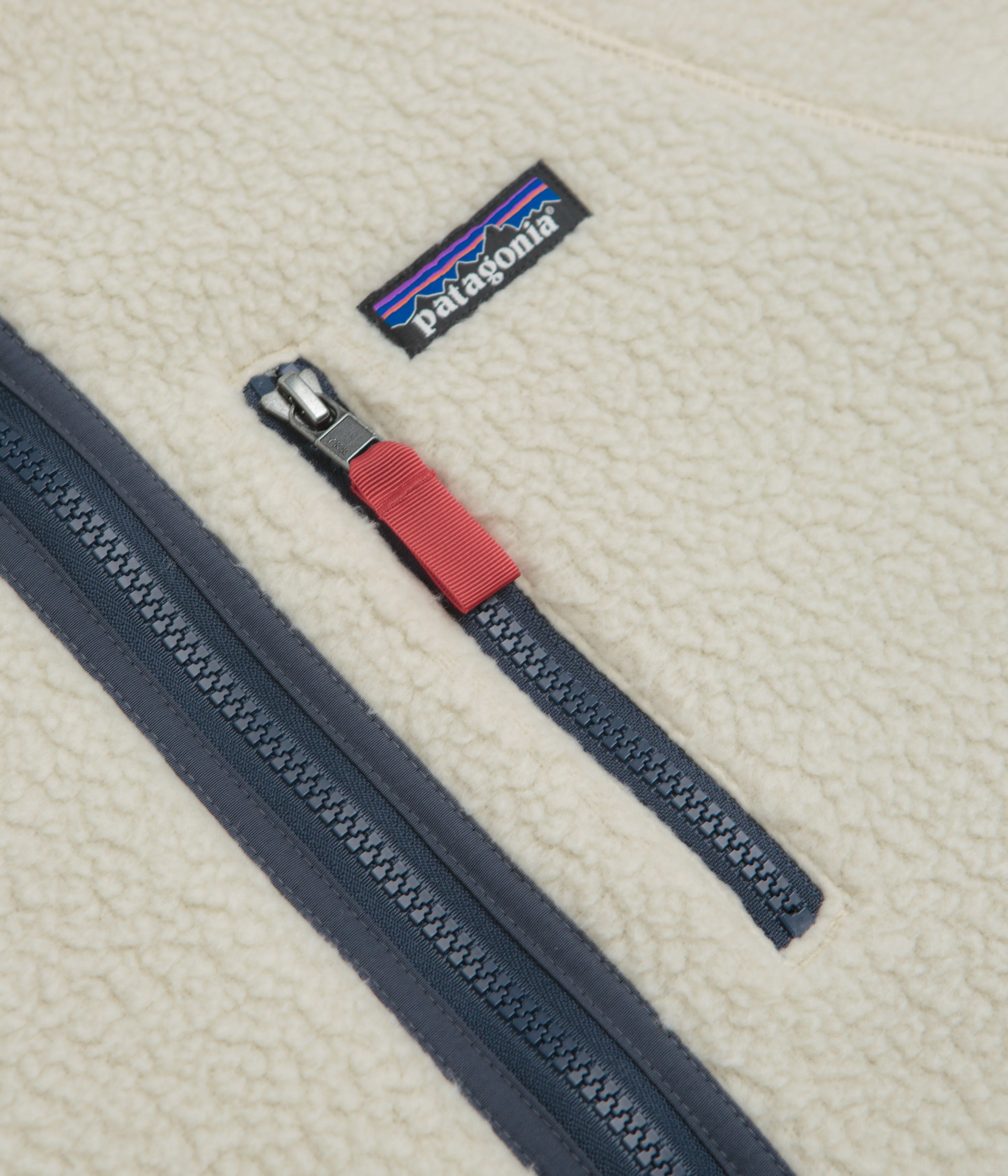 Patagonia Retro Pile Fleece - Pelican / Smolder Blue - Image 5