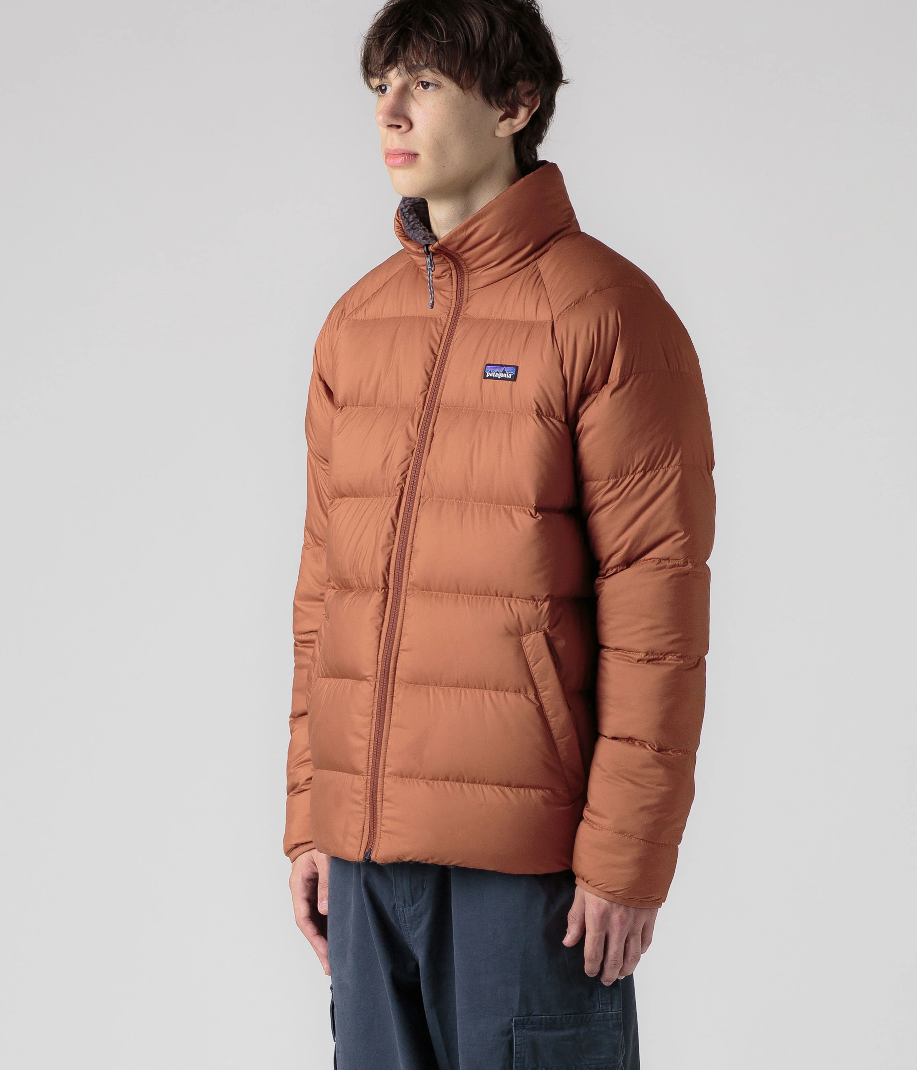 Patagonia Reversible Silent Down Jacket - Sisu Brown - Image 10