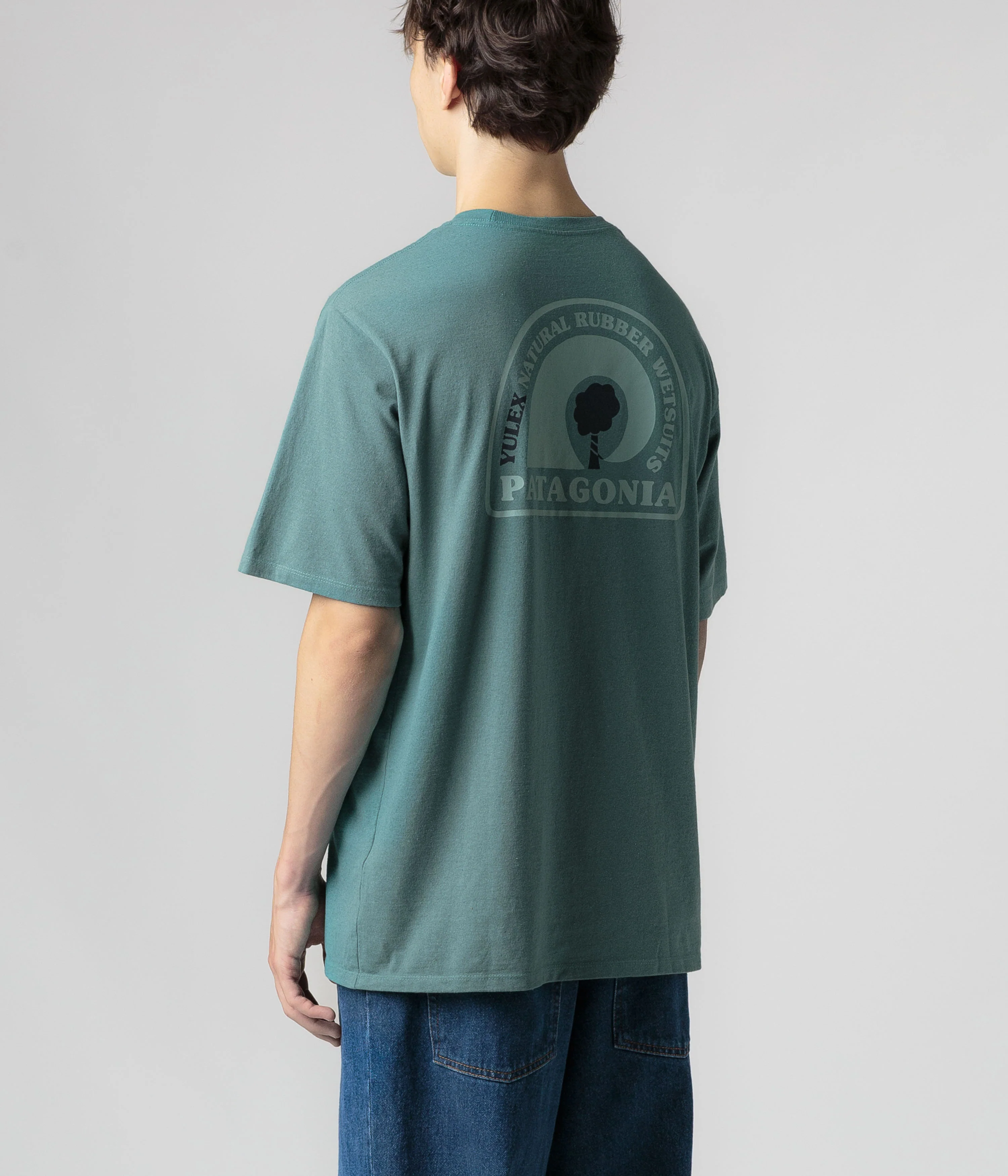 Patagonia Rubber Tree Mark Responsibili-Tee T-Shirt - Belay Blue - Image 8